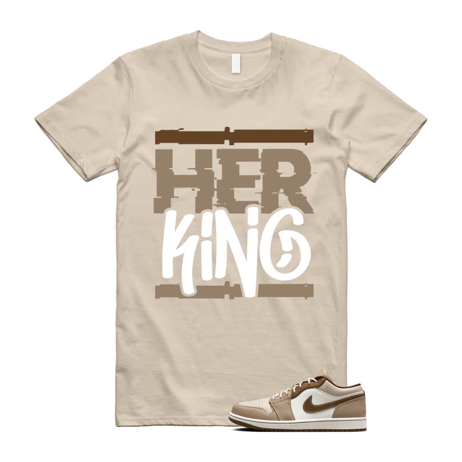 1 Hemp Light British Tan Low SE Sail Oatmeal T Shirt Match HK, HF5753-221 T-Shirt, Sneaker Match Tee