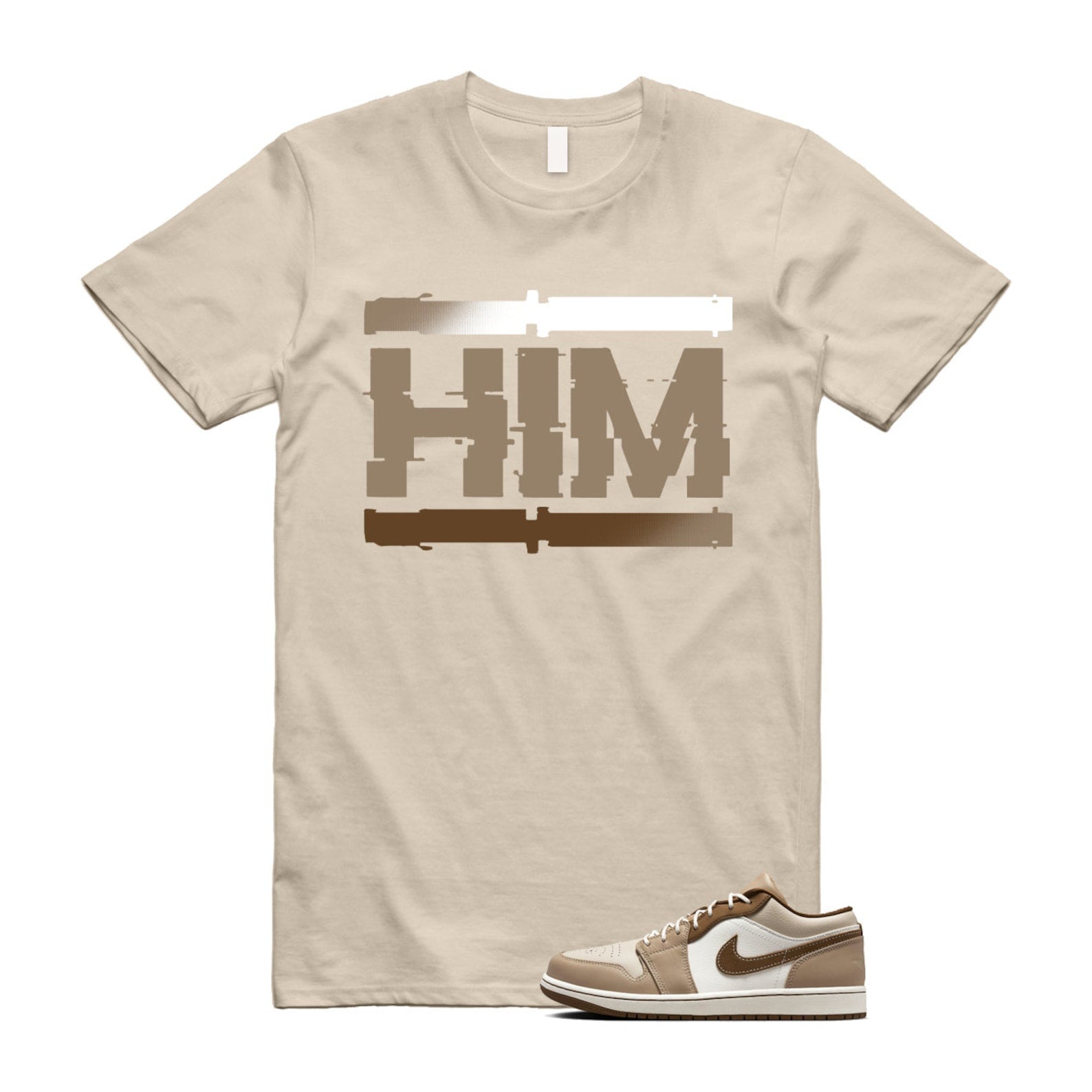 1 Hemp Light British Tan Low SE Sail Oatmeal T Shirt Match HIM, HF5753-221 T-Shirt, Sneaker Match Tee