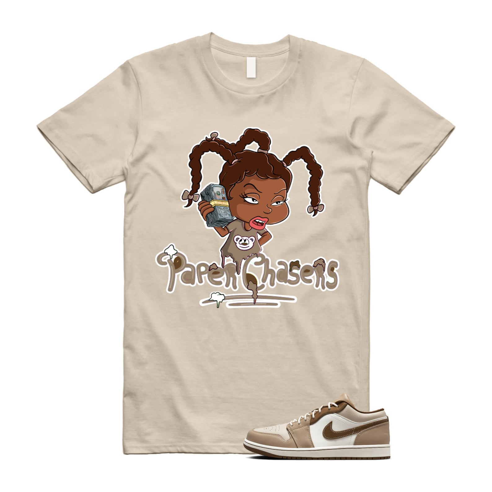 1 Hemp Light British Tan Low SE Sail Oatmeal T Shirt Match PC, HF5753-221 T-Shirt, Sneaker Match Tee