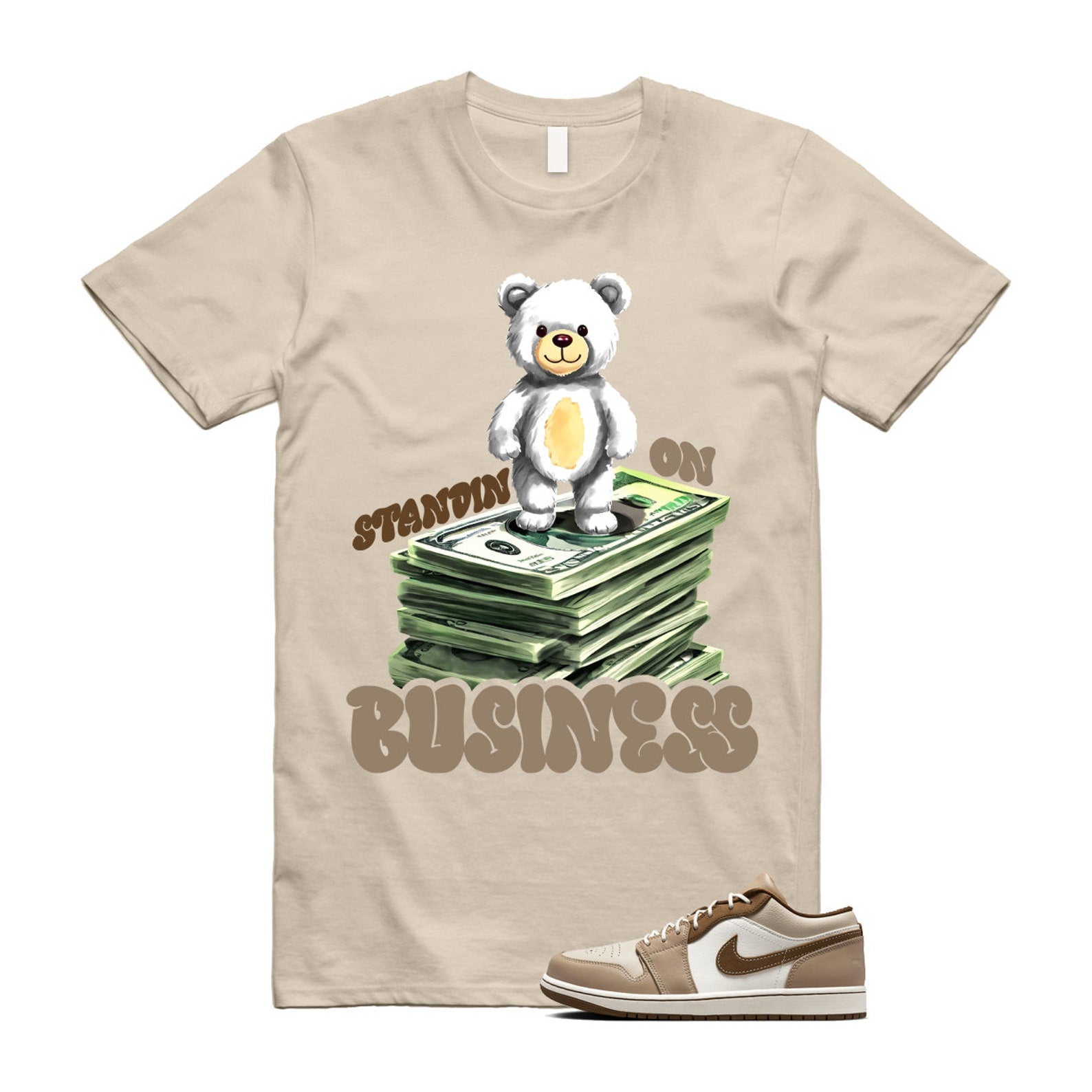 1 Hemp Light British Tan Low SE Sail Oatmeal T Shirt Match SB2, HF5753-221 T-Shirt, Sneaker Match Tee