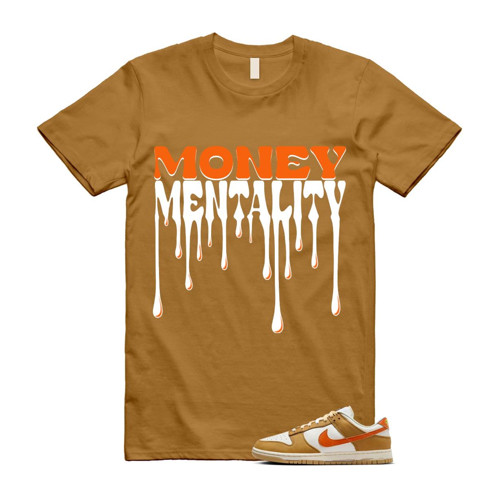 Dunk Wheat Safety Orange Sail Coconut Milk Low Retro T Shirt Match MENTALITY T-Shirt, Sneaker Match Tee