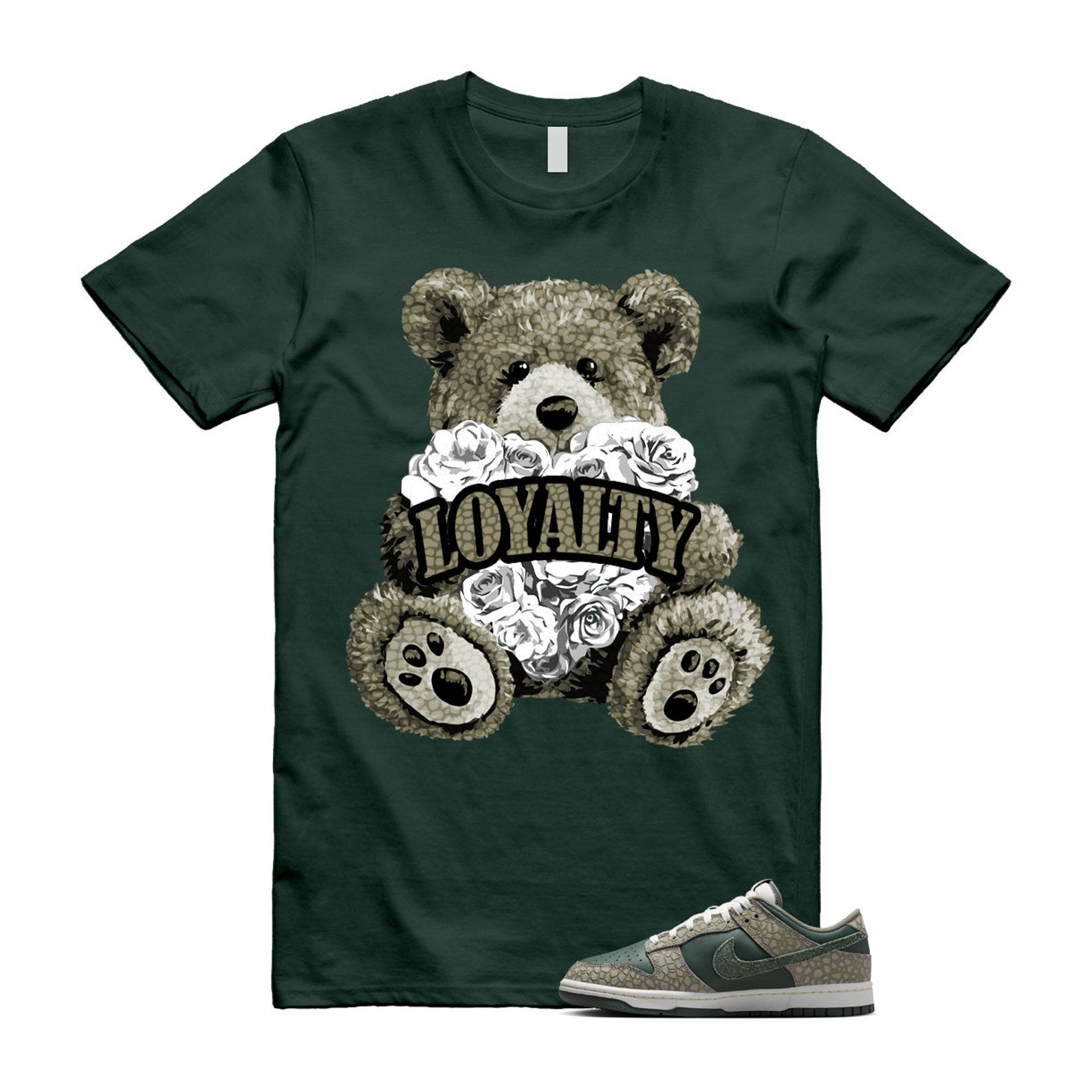 Dunk Urban Landscape 2.0 Low PRM Dark Stucco Vintage Green Summit White Alabaster T Shirt Match LYLTY T-Shirt, Sneaker Match Tee