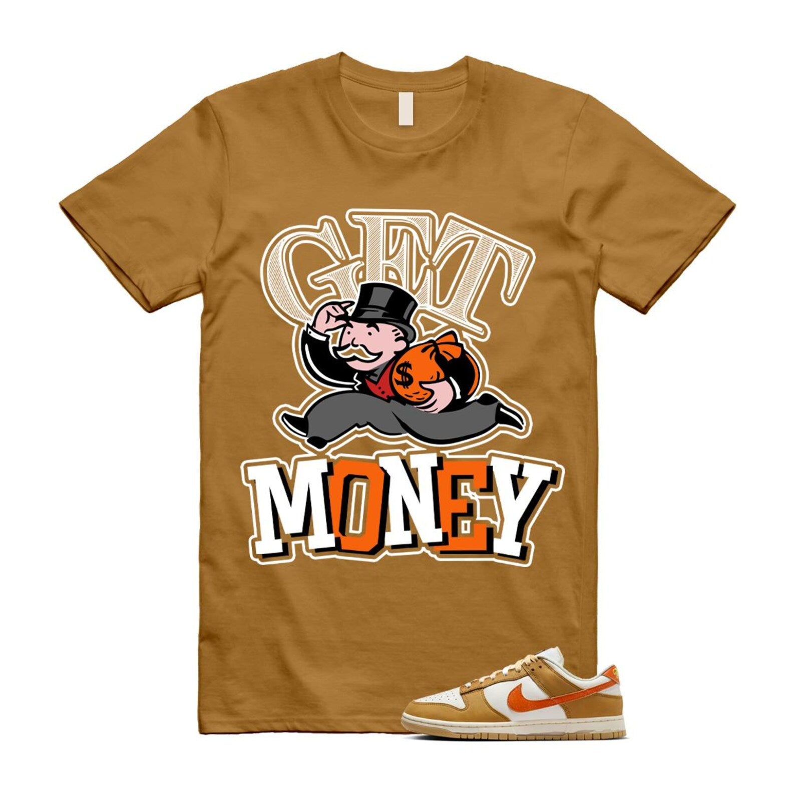 Dunk Wheat Safety Orange Sail Coconut Milk Low Retro T Shirt Match GM T-Shirt, Sneaker Match Tee