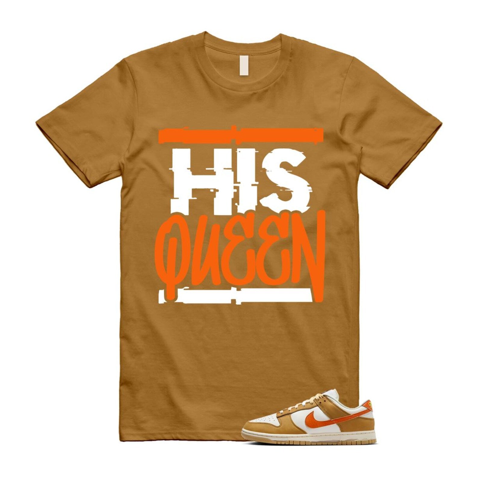 Dunk Wheat Safety Orange Sail Coconut Milk Low Retro T Shirt Match HQ T-Shirt, Sneaker Match Tee