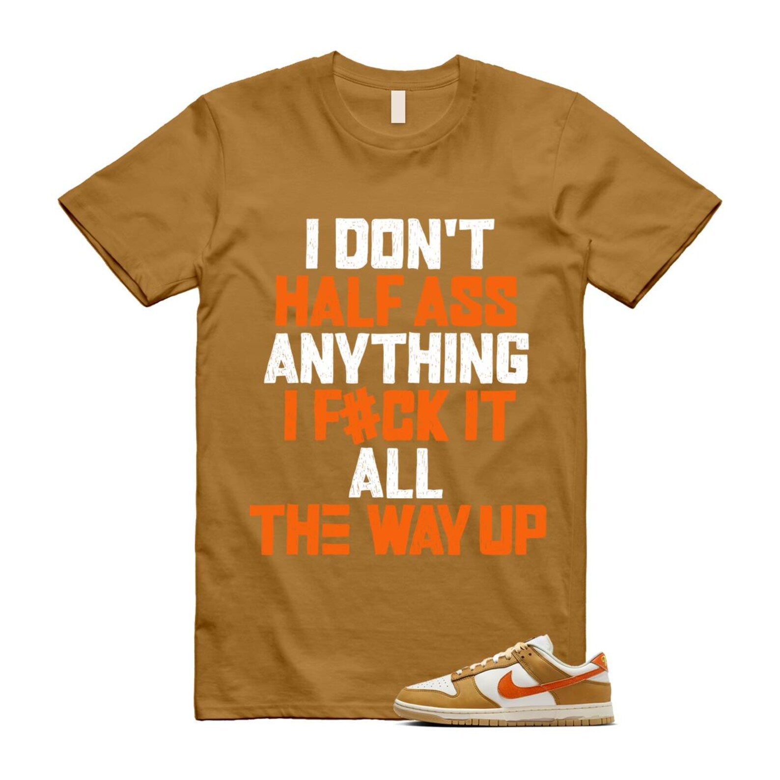 Dunk Wheat Safety Orange Sail Coconut Milk Low Retro T Shirt Match HALF T-Shirt, Sneaker Match Tee