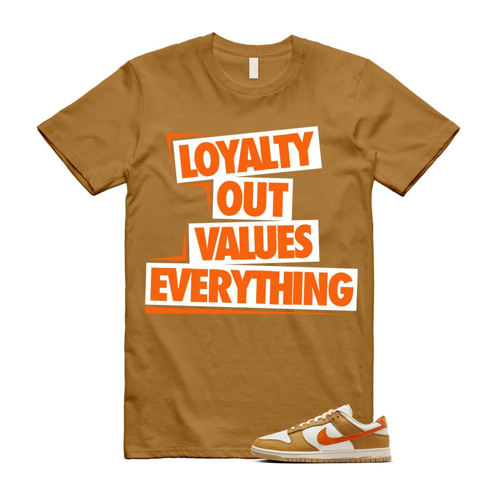 Dunk Wheat Safety Orange Sail Coconut Milk Low Retro T Shirt Match LOVE T-Shirt, Sneaker Match Tee
