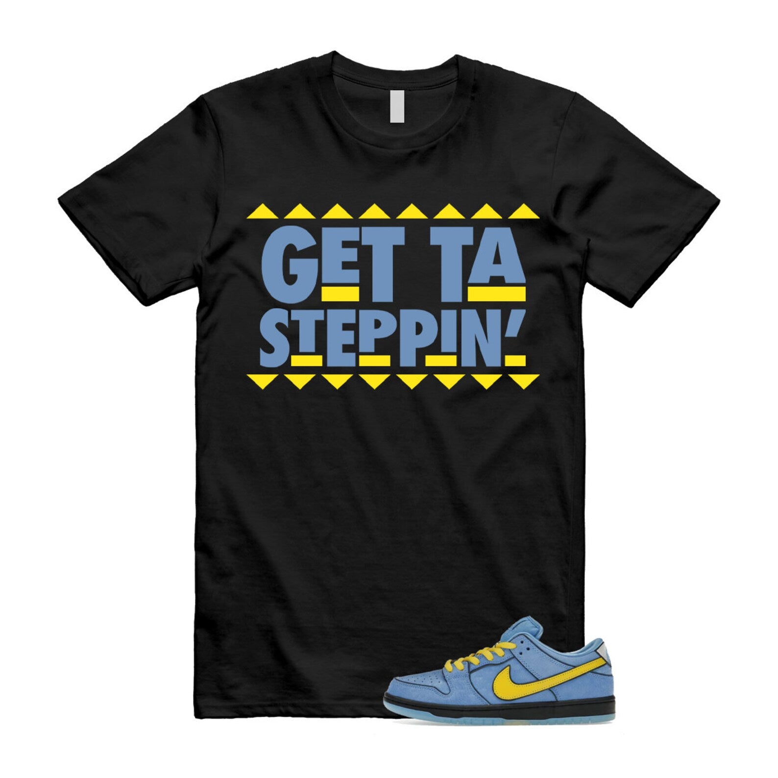 Dunk Bubbles The Power Girls Blue Chill Deep Royal Active Pink Yellow Black T Shirt Match GET T-Shirt, Sneaker Match Tee