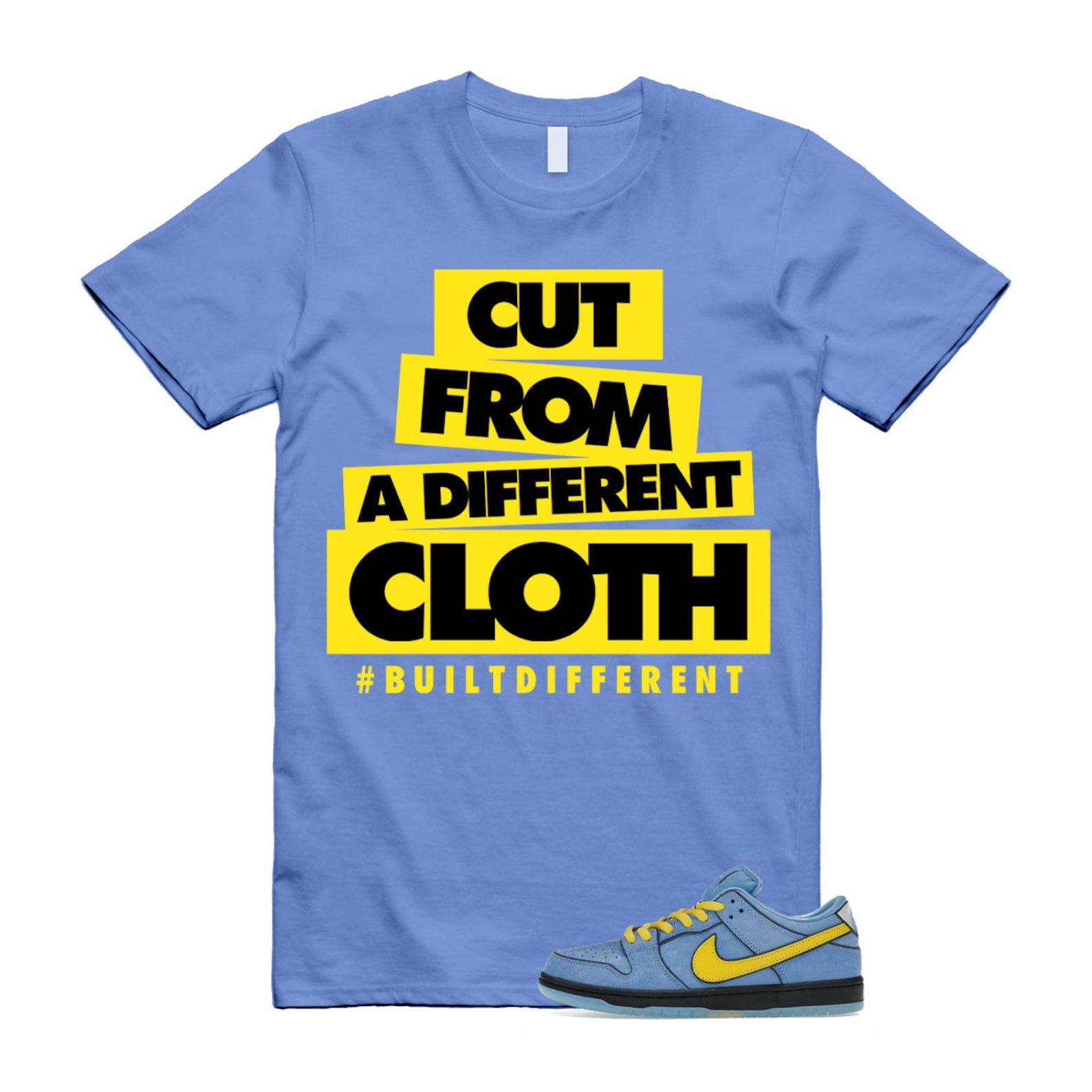 Dunk Bubbles The Power Girls Blue Chill Deep Royal Active Pink Yellow Black T Shirt Match CLOTH T-Shirt, Sneaker Match Tee