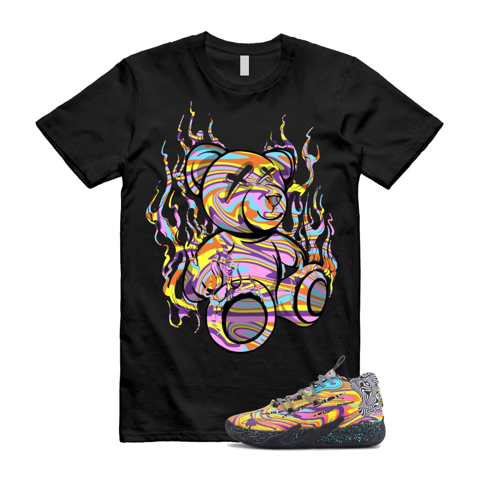 Dexter LaMelo Ball MB.03 Lab Poison Pink Fluro Orange Pes T Shirt Match LIT ,379330-01 T-Shirt, Sneaker Match Tee