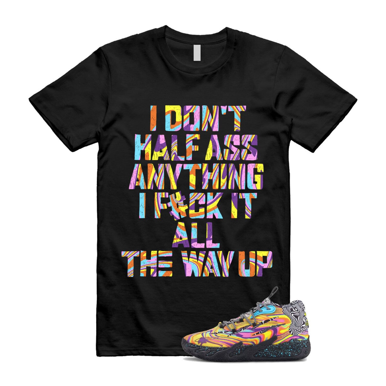 Dexter LaMelo Ball MB.03 Lab Poison Pink Fluro Orange Pes T Shirt Match HALF ,379330-01 T-Shirt, Sneaker Match Tee