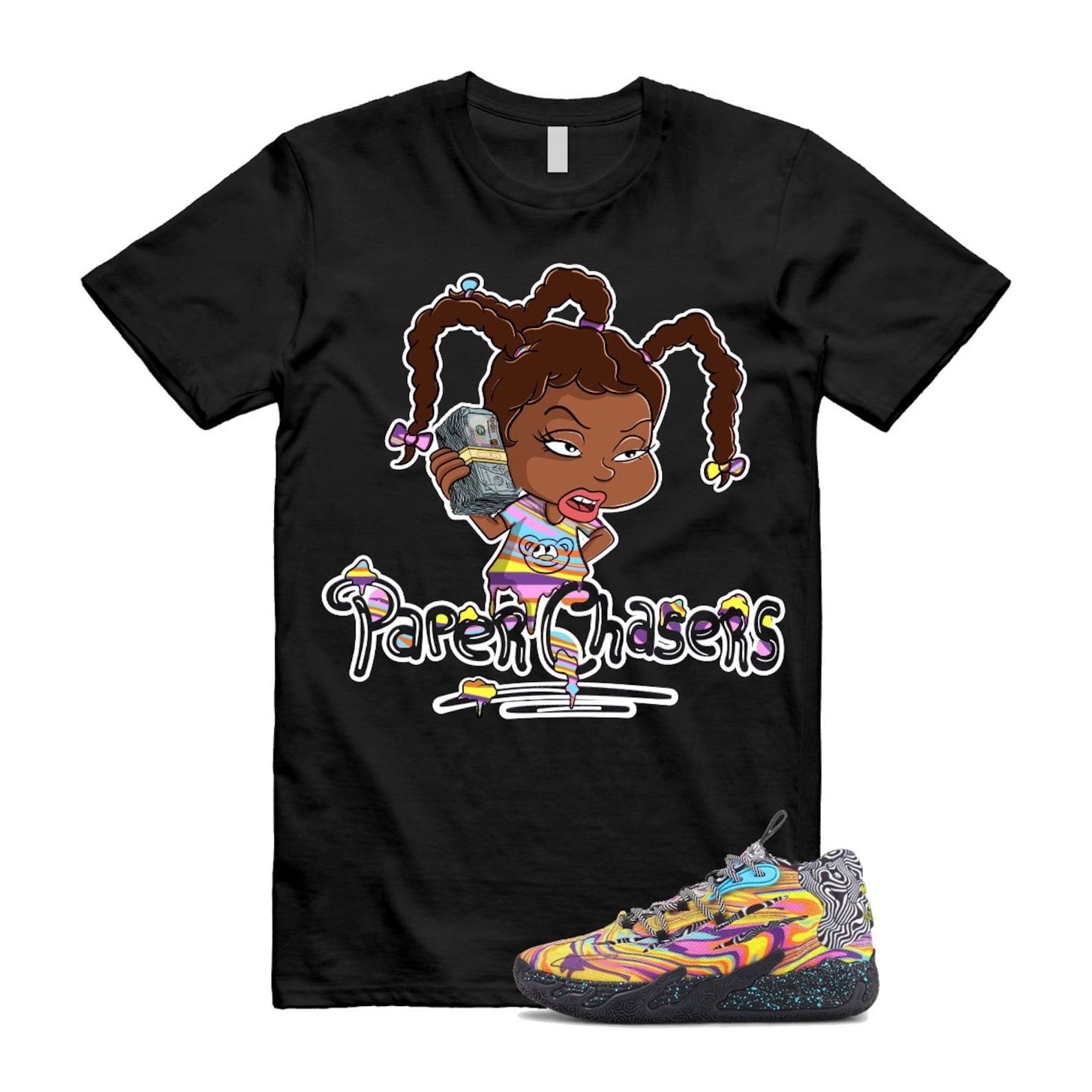 Dexter LaMelo Ball MB.03 Lab Poison Pink Fluro Orange Pes T Shirt Match PC ,379330-01 T-Shirt, Sneaker Match Tee