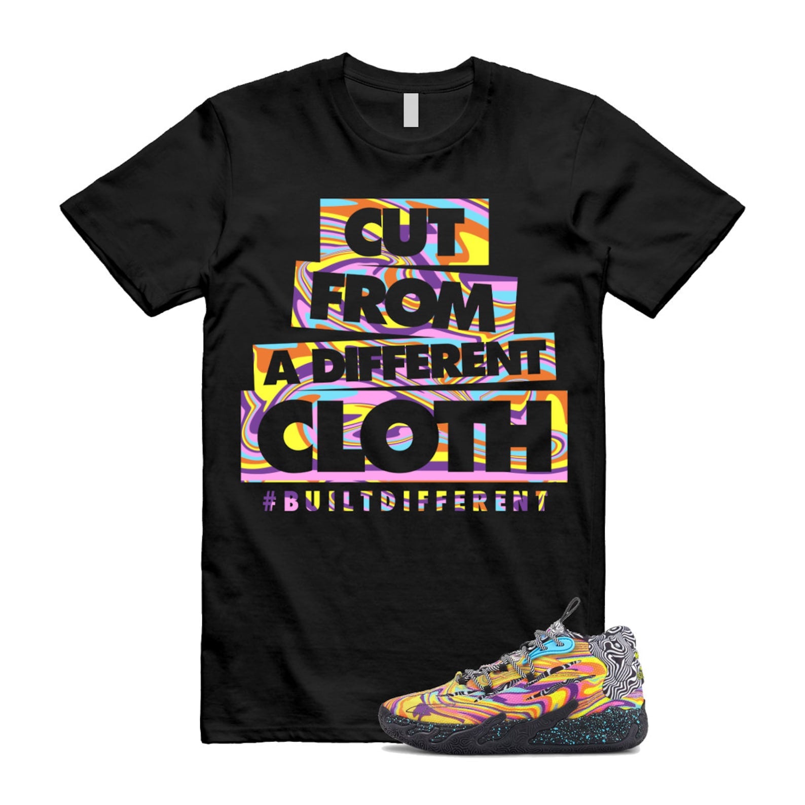 Dexter LaMelo Ball MB.03 Lab Poison Pink Fluro Orange Pes T Shirt Match CLOTH ,379330-01 T-Shirt, Sneaker Match Tee