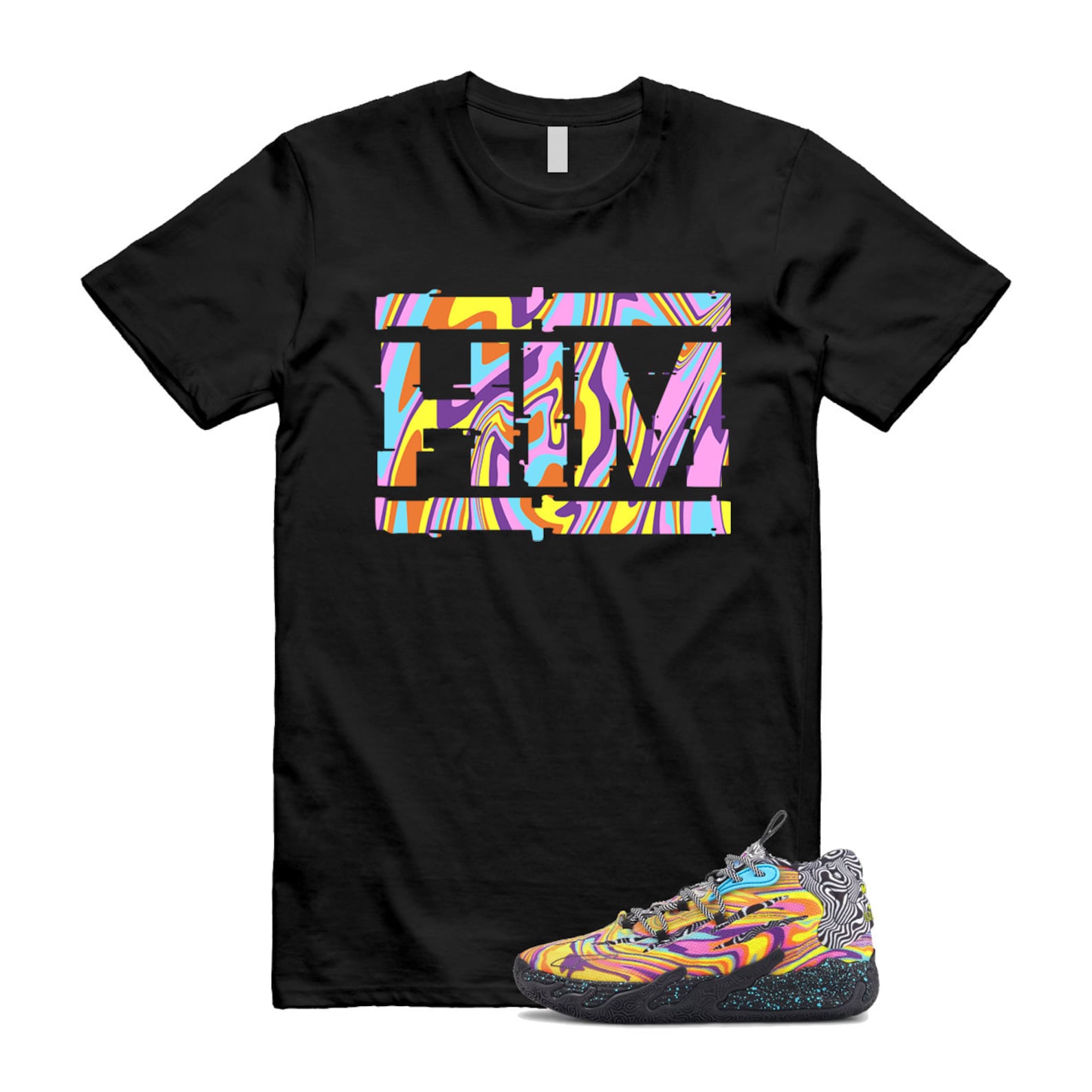 Dexter LaMelo Ball MB.03 Lab Poison Pink Fluro Orange Pes T Shirt Match HIM ,379330-01 T-Shirt, Sneaker Match Tee