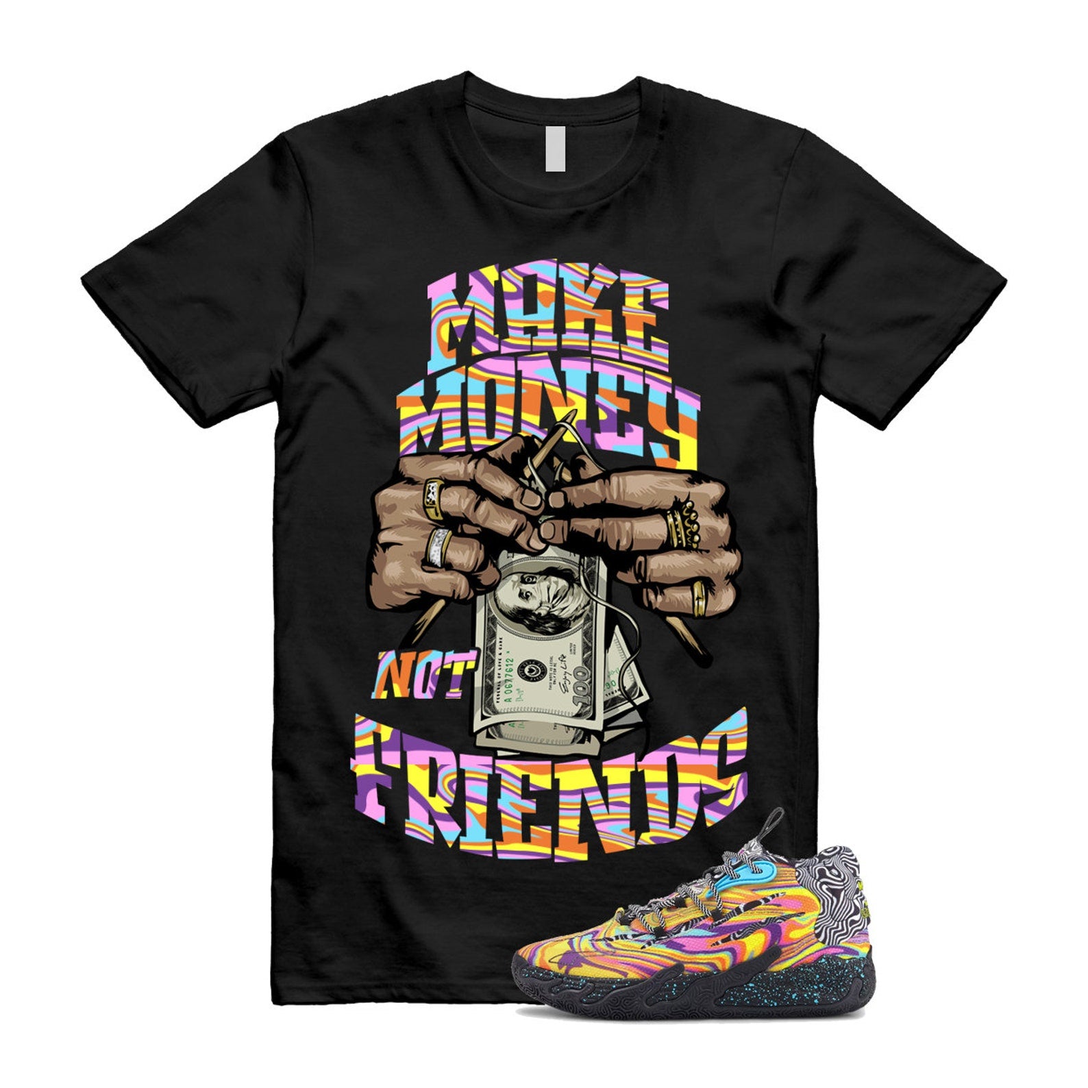 Dexter LaMelo Ball MB.03 Lab Poison Pink Fluro Orange Pes T Shirt Match MM ,379330-01 T-Shirt, Sneaker Match Tee