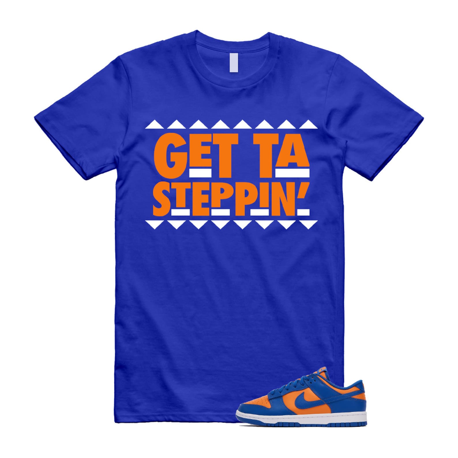 Dunk Knicks Team Royal Blue Orange Low Bright Ceramic T Shirt Match GET ,DV0833-800 T-Shirt, Sneaker Match Tee