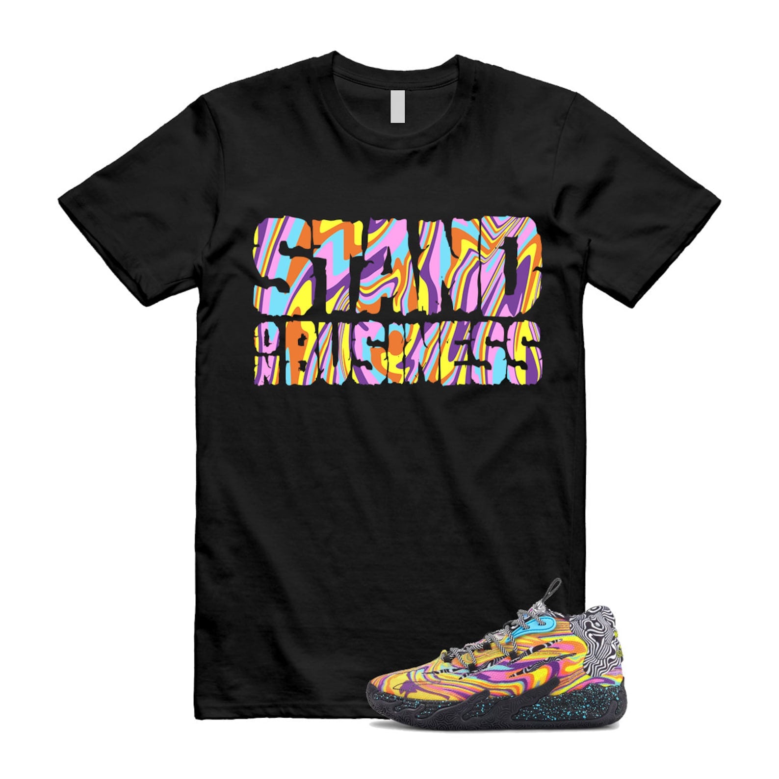 Dexter LaMelo Ball MB.03 Lab Poison Pink Fluro Orange Pes T Shirt Match Stand On Business ,379330-01 T-Shirt, Sneaker Match Tee