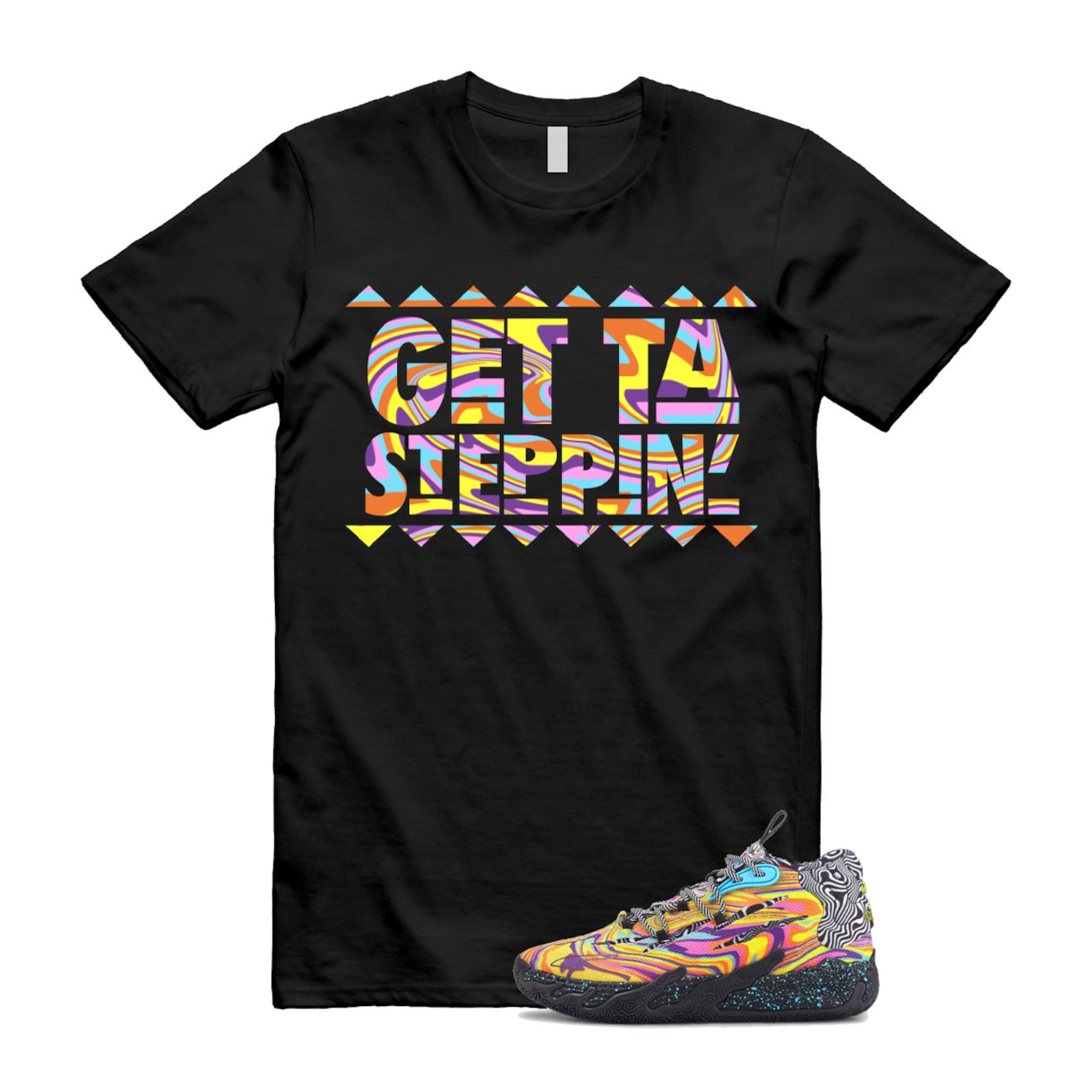 Dexter LaMelo Ball MB.03 Lab Poison Pink Fluro Orange Pes T Shirt Match GET ,379330-01 T-Shirt, Sneaker Match Tee