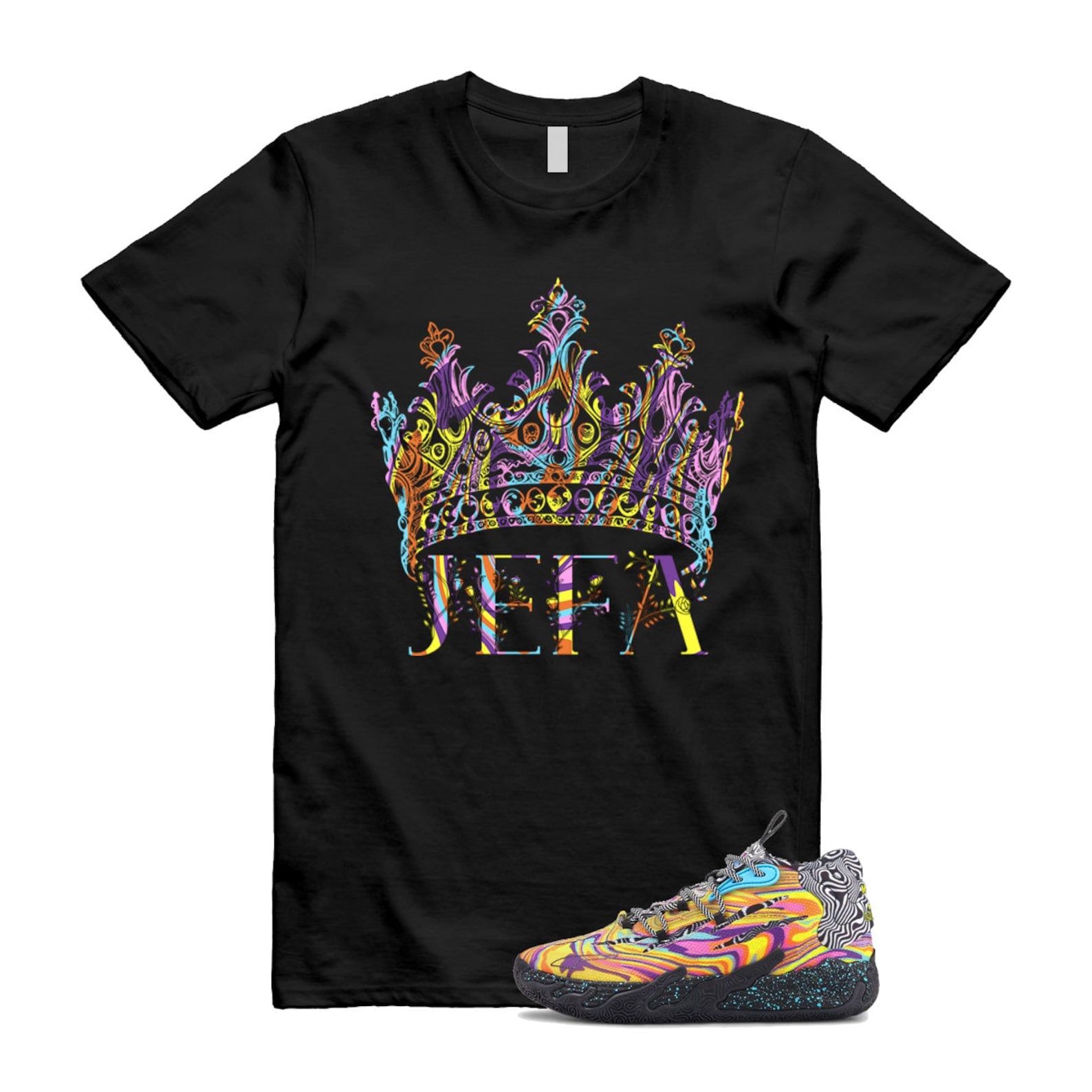 Dexter LaMelo Ball MB.03 Lab Poison Pink Fluro Orange Pes T Shirt Match JEFA ,379330-01 T-Shirt, Sneaker Match Tee