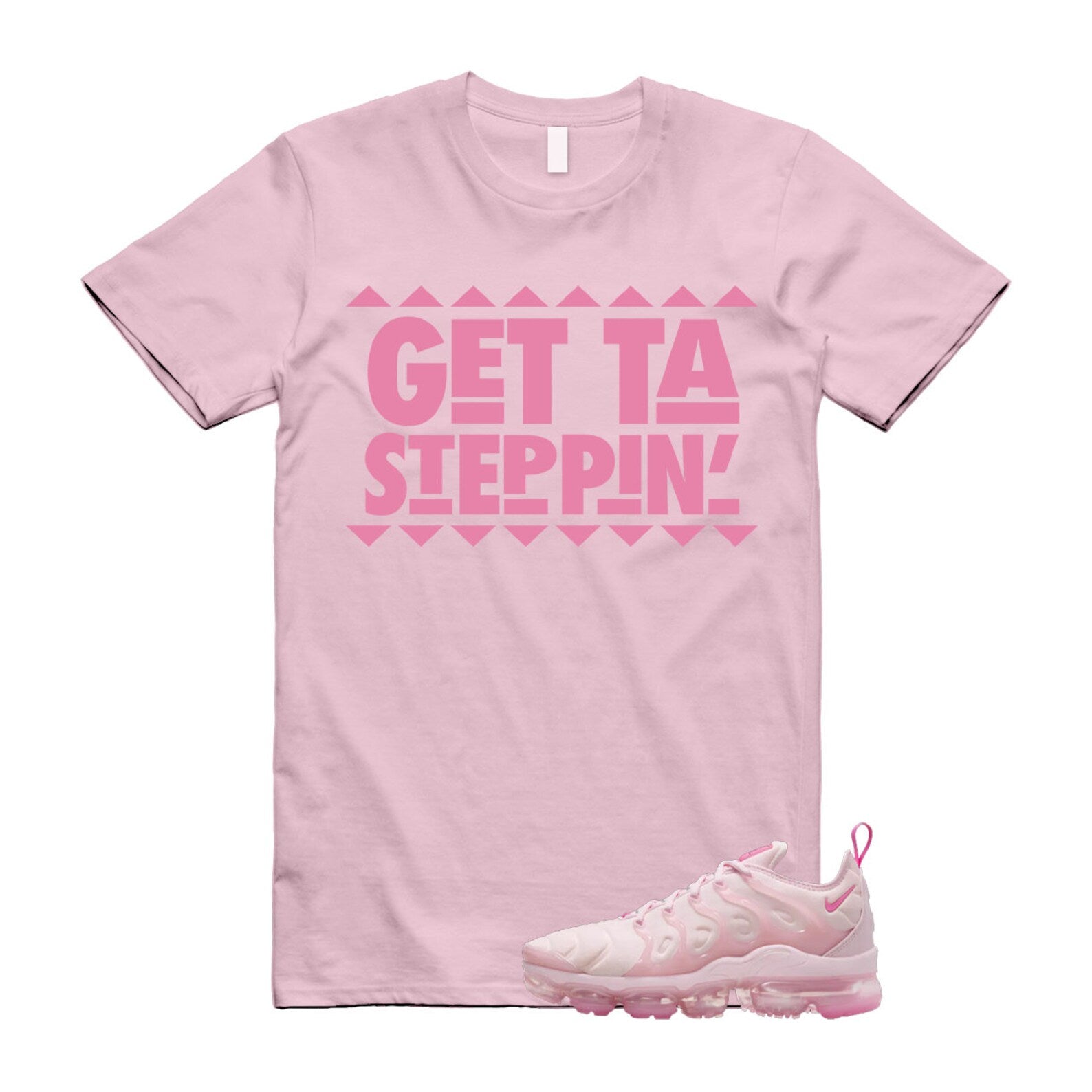 VaporMax Pink Foam Playful Air Plus T Shirt Match GET , FZ3614-686 T-Shirt, Sneaker Match Tee