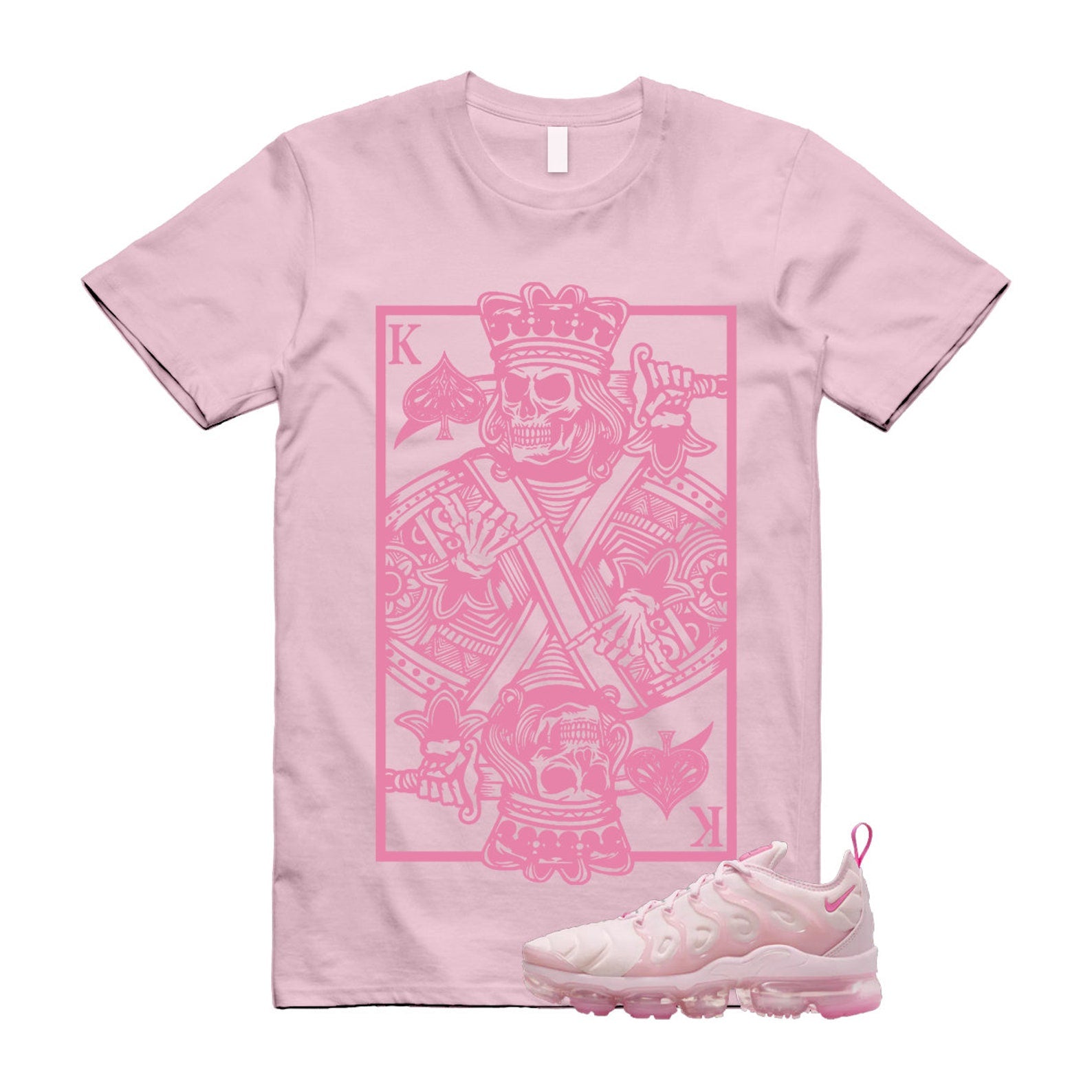 VaporMax Pink Foam Playful Air Plus T Shirt Match KC , FZ3614-686 T-Shirt, Sneaker Match Tee