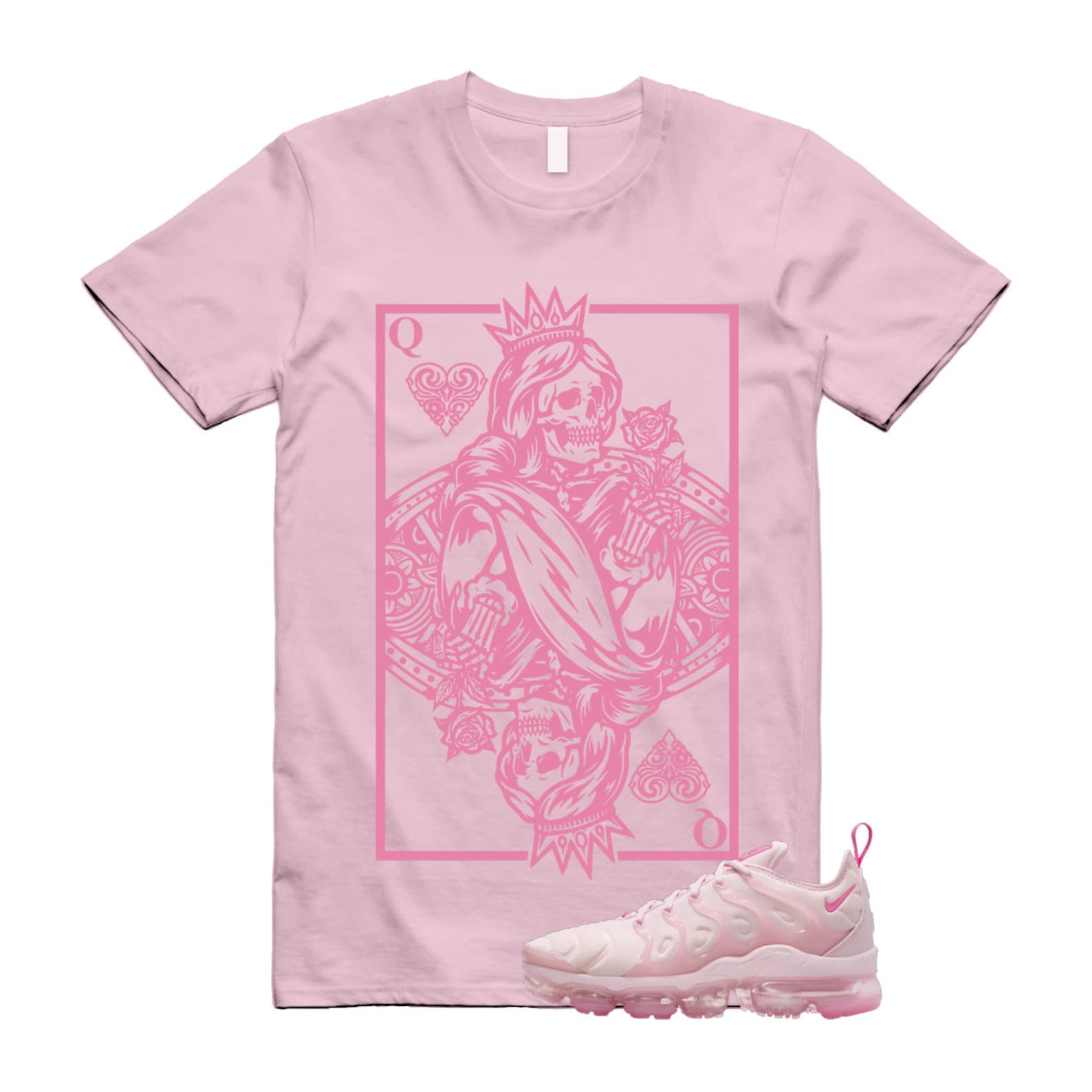 VaporMax Pink Foam Playful Air Plus T Shirt Match QC , FZ3614-686 T-Shirt, Sneaker Match Tee