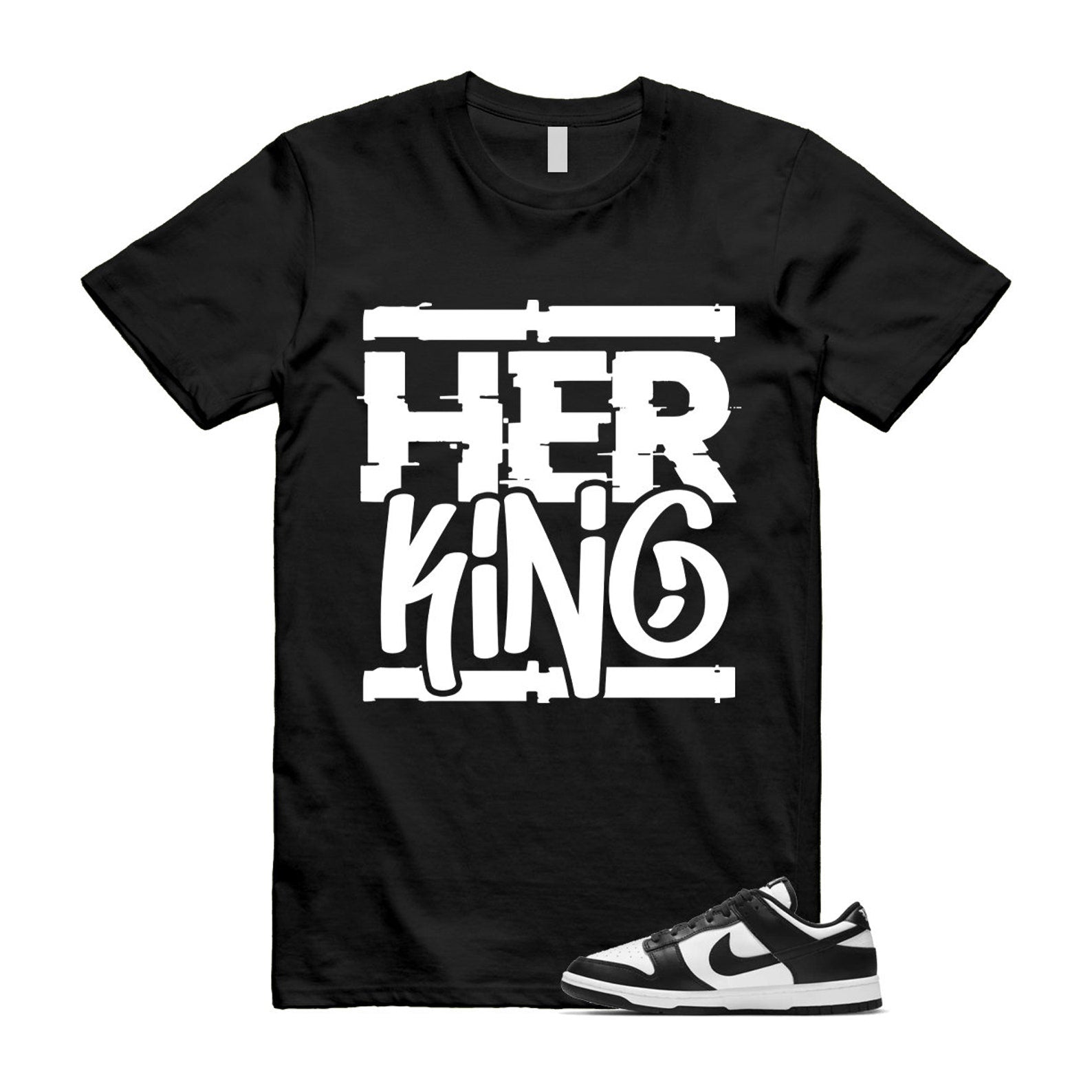 Dunk Panda White Black Low Retro Classic Traditional T Shirt Match HK , DD1503-101 T-Shirt, Sneaker Match Tee