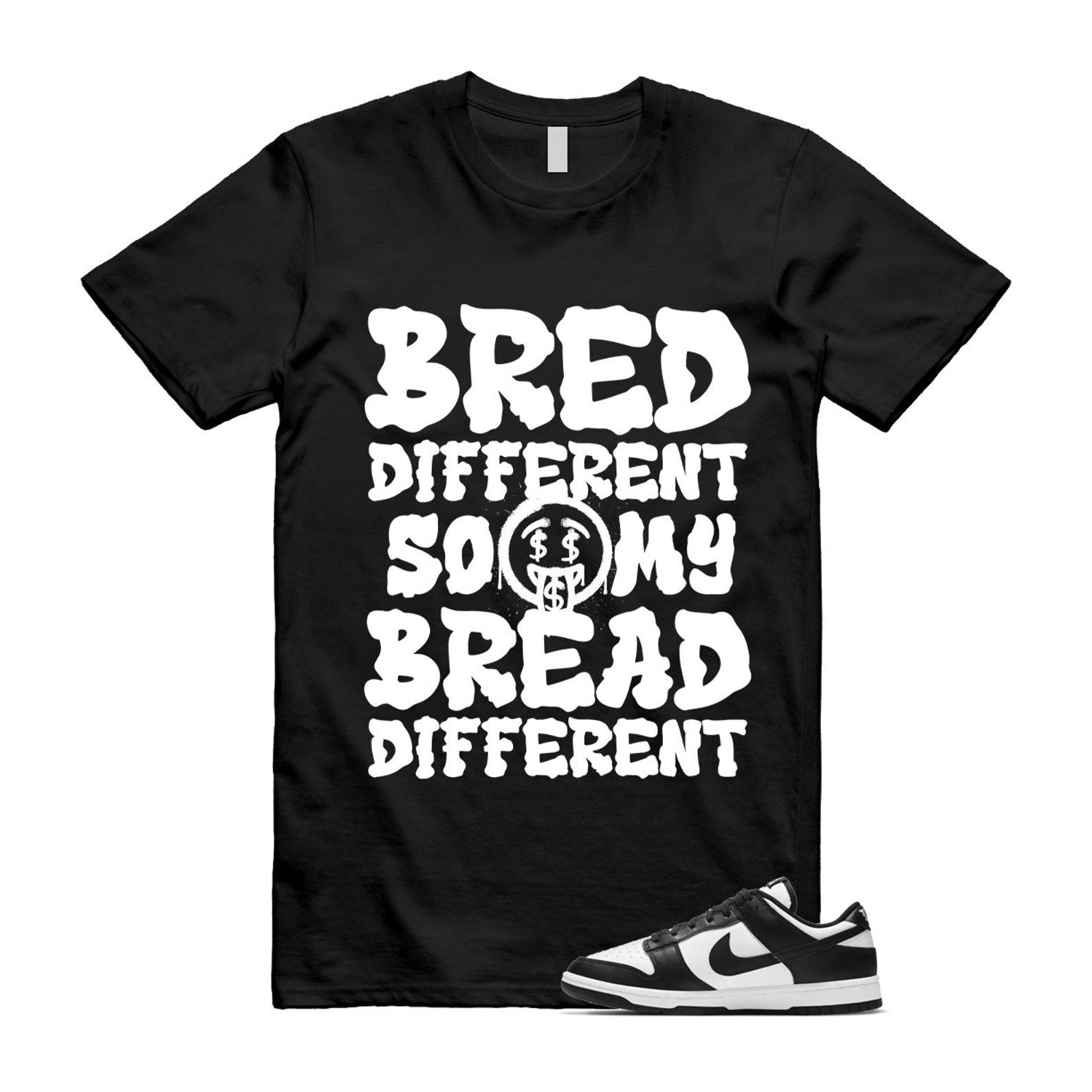 Dunk Panda White Black Low Retro Classic Traditional T Shirt Match BDBD , DD1503-101 T-Shirt, Sneaker Match Tee