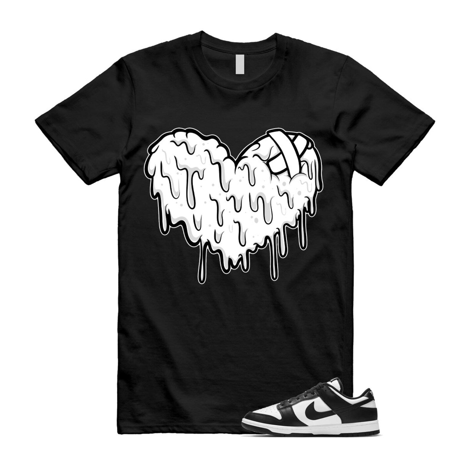Dunk Panda White Black Low Retro Classic Traditional T Shirt Match DRHRT , DD1503-101 T-Shirt, Sneaker Match Tee