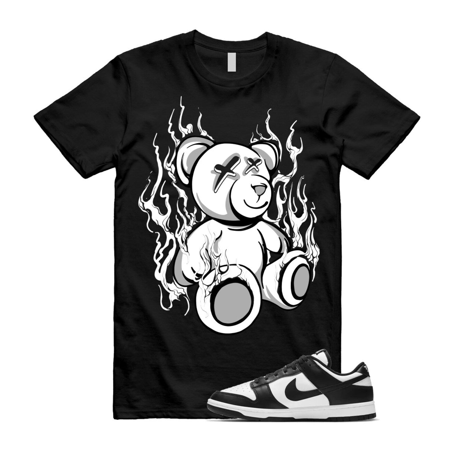 Dunk Panda White Black Low Retro Classic Traditional T Shirt Match LIT , DD1503-101 T-Shirt, Sneaker Match Tee
