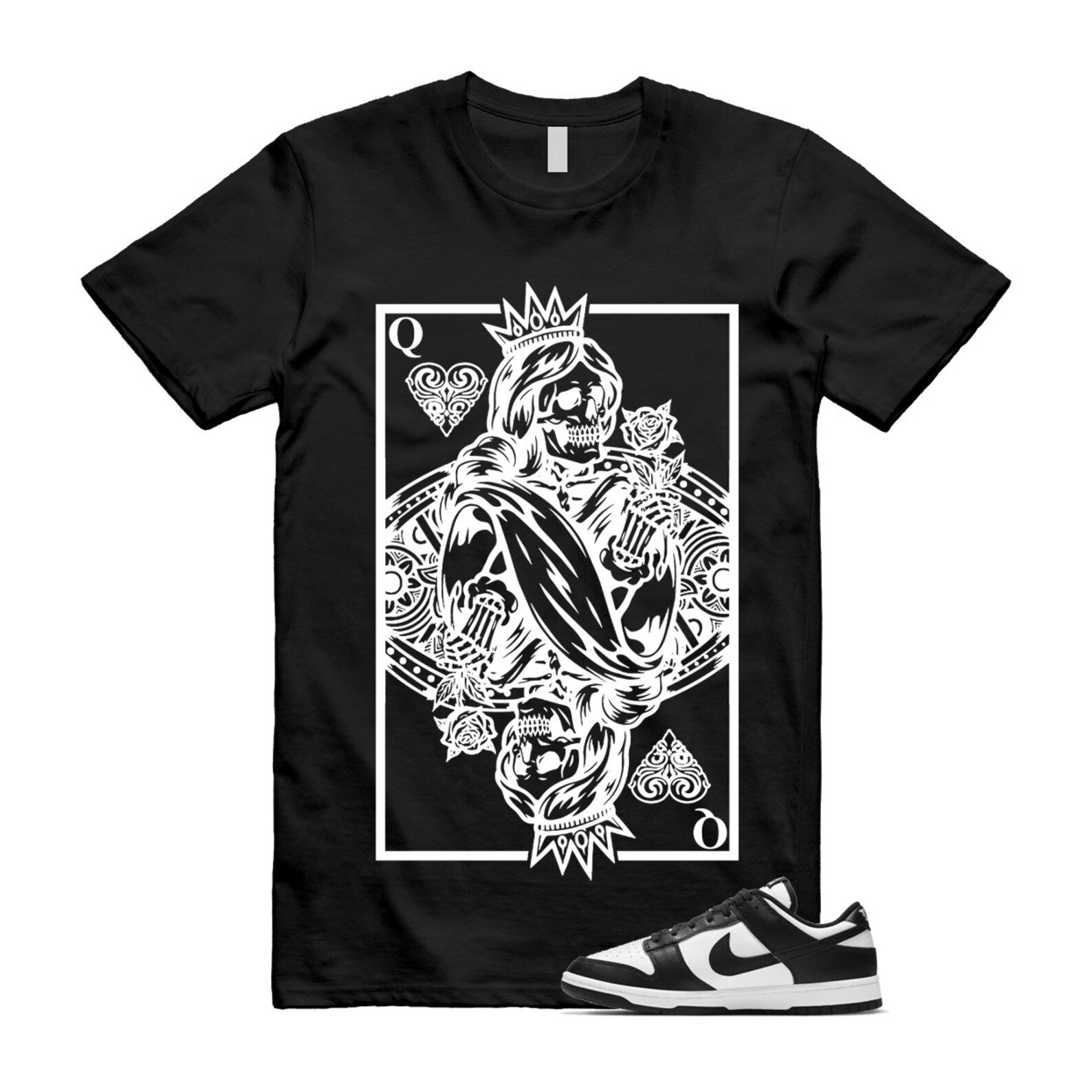 Dunk Panda White Black Low Retro Classic Traditional T Shirt Match QC , DD1503-101 T-Shirt, Sneaker Match Tee