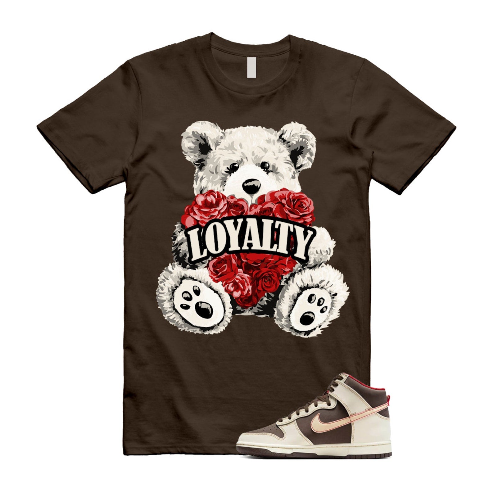 Dunk Baroque Brown Sesame Coconut Milk Mystic Red High T Shirt Match LYLTY ,DB2179-200 T-Shirt, Sneaker Match Tee