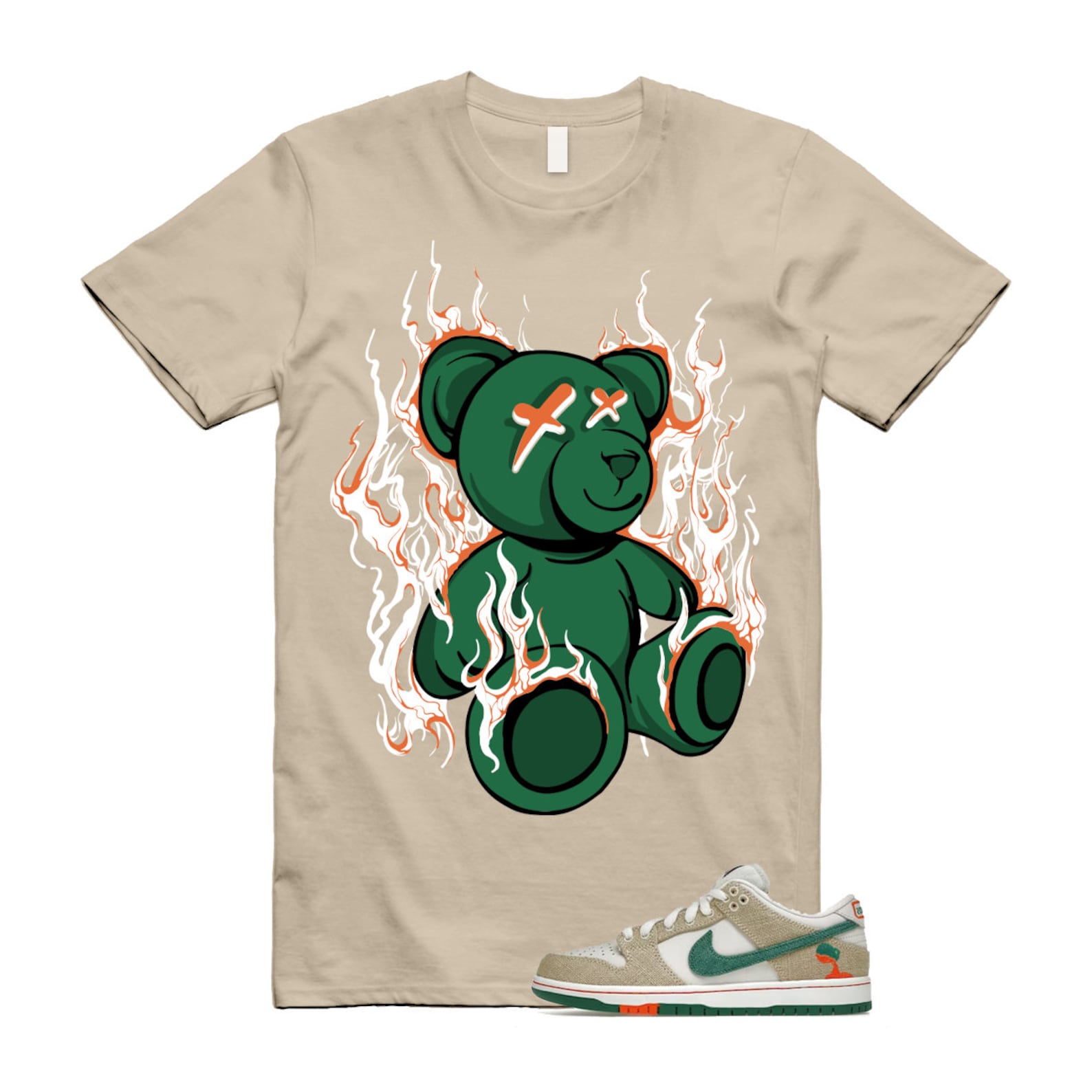 LIT T Shirt to match Jarritos X N SB Dunk Low Phantom Safety Orange Malachite ,FD0860-001 T-Shirt, Sneaker Match Tee