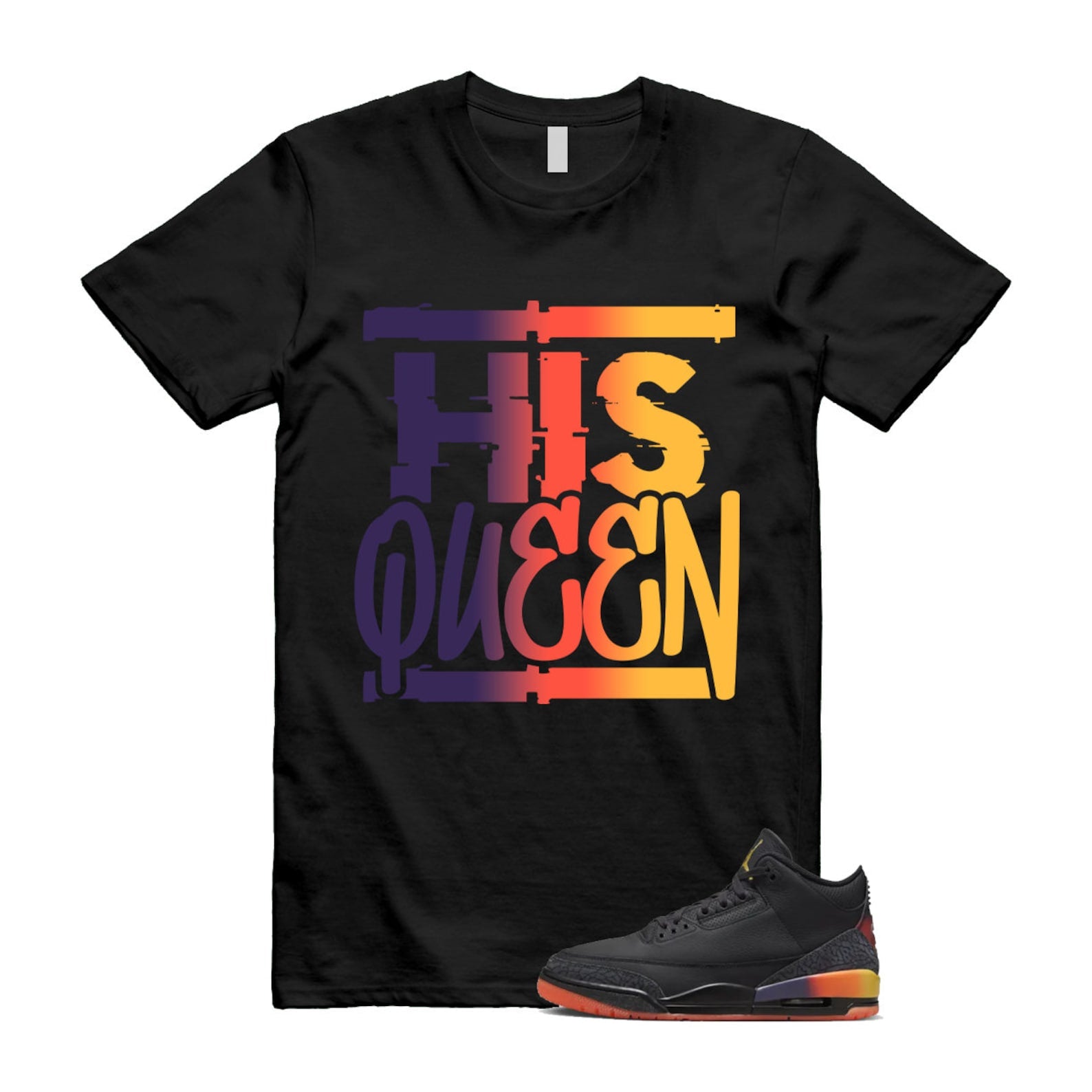 3 J Balvin Rio Black Solar Flare Total Crimson Abyss T Shirt Match HQ ,FN0344-001 T-Shirt, Sneaker Match Tee