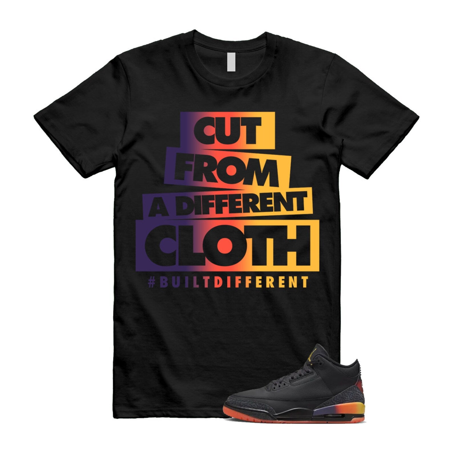 3 J Balvin Rio Black Solar Flare Total Crimson Abyss T Shirt Match CLOTH ,FN0344-001 T-Shirt, Sneaker Match Tee