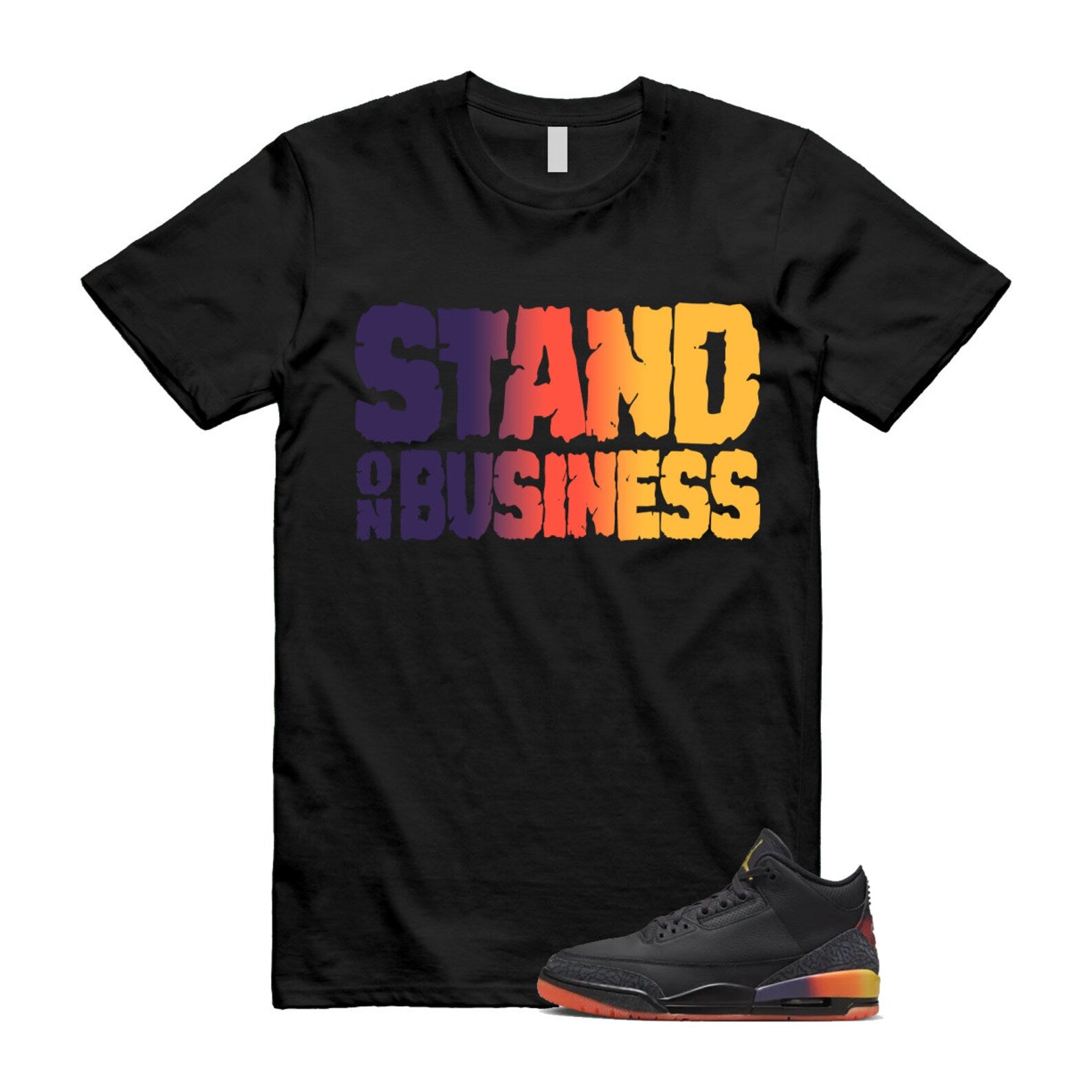 3 J Balvin Rio Black Solar Flare Total Crimson Abyss T Shirt Match Stand On Business ,FN0344-001 T-Shirt, Sneaker Match Tee