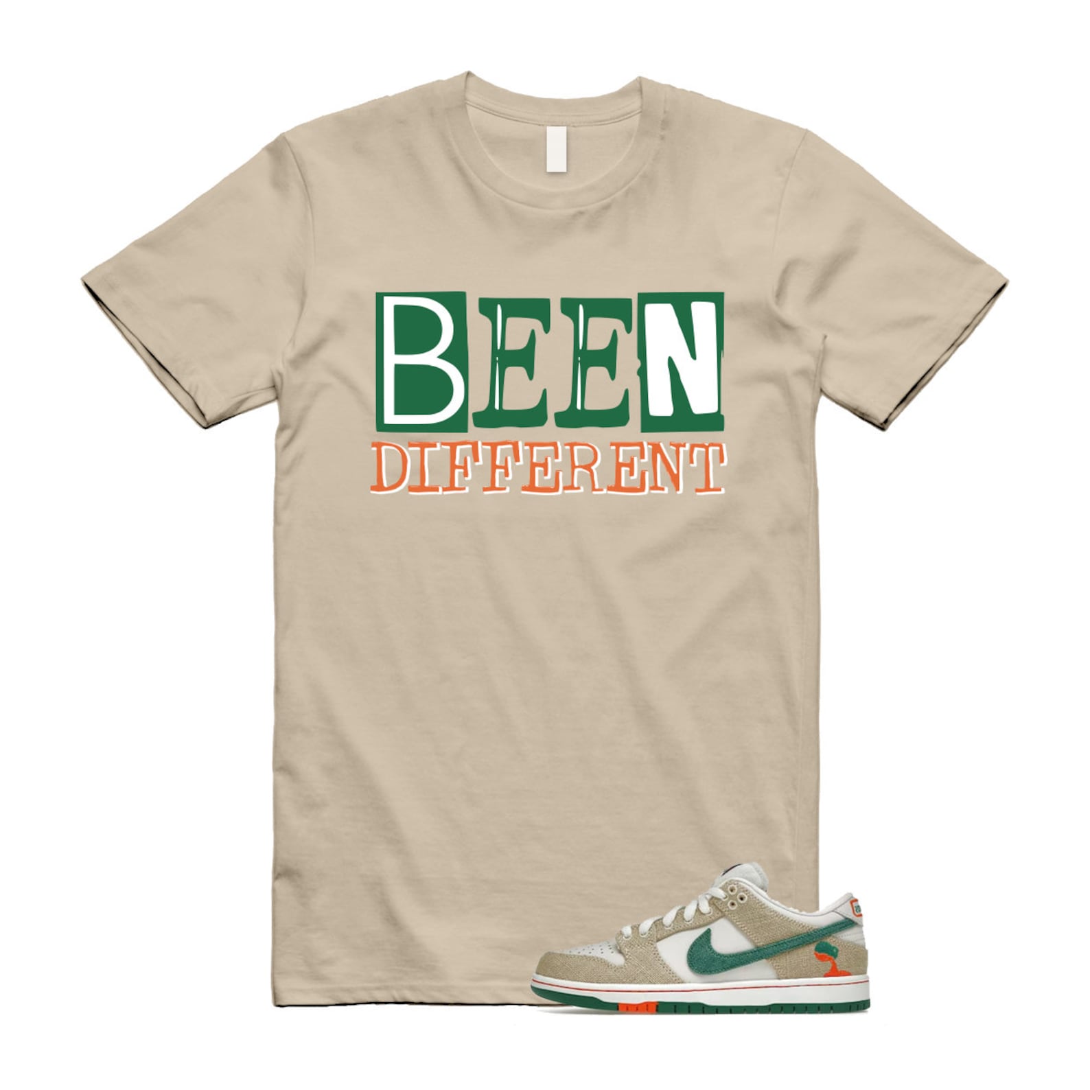 BEEN T Shirt to match Jarritos X N SB Dunk Low Phantom Safety Orange Malachite ,FD0860-001 T-Shirt, Sneaker Match Tee