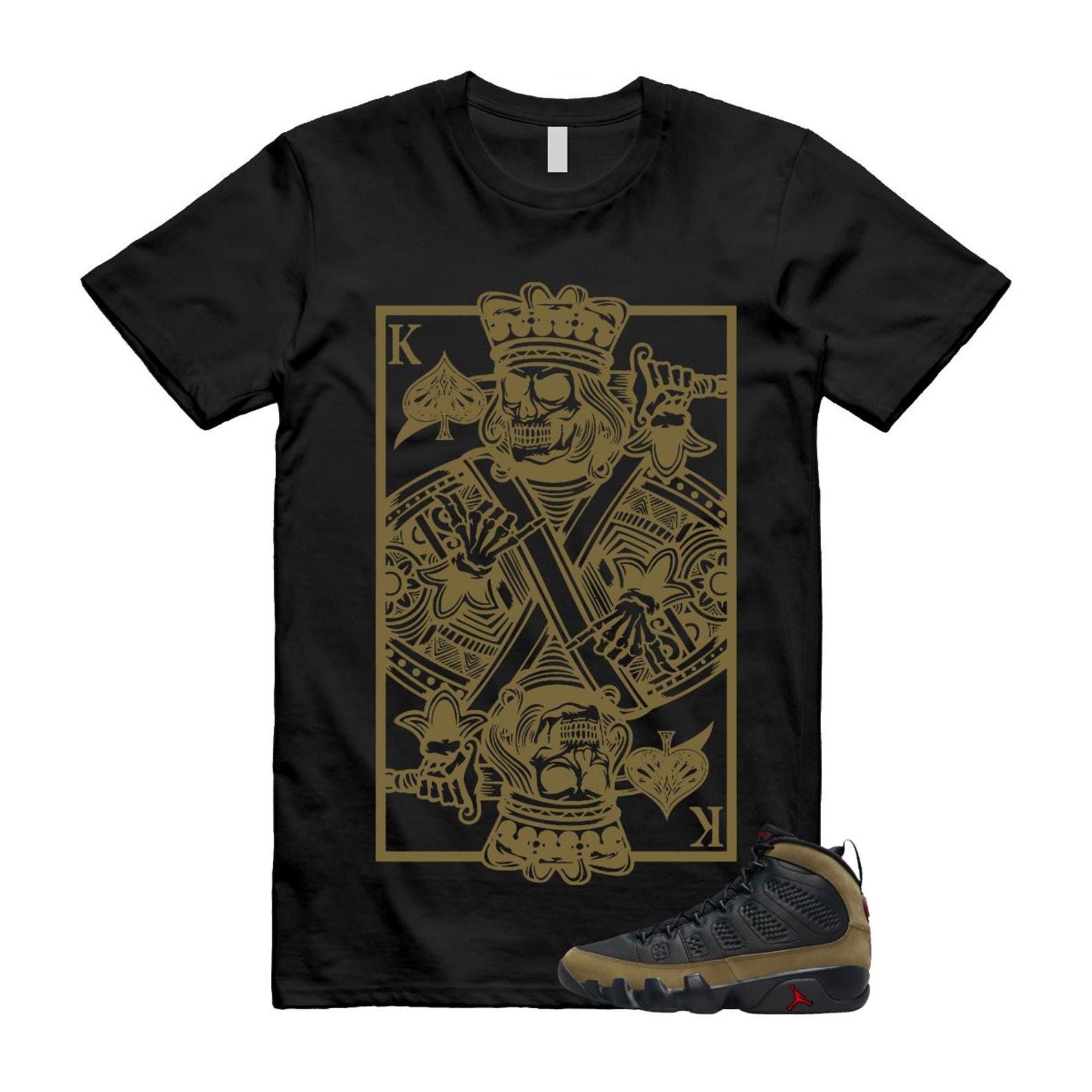 9 Olive 2024 Black True Red Light 1993 T Shirt Match KC ,Hv4794-030 T-Shirt, Sneaker Match Tee
