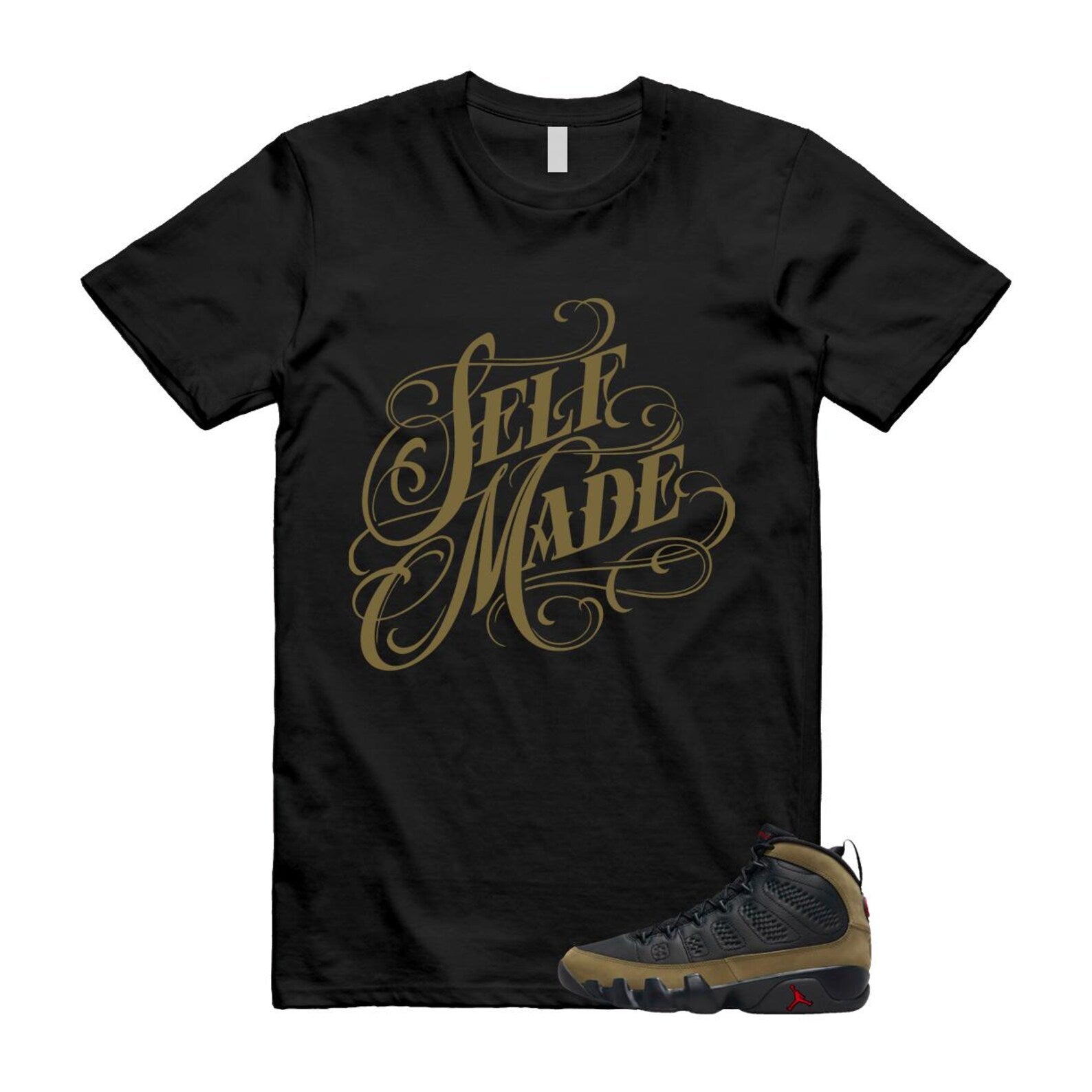 9 Olive 2024 Black True Red Light 1993 T Shirt Match SELF ,Hv4794-030 T-Shirt, Sneaker Match Tee