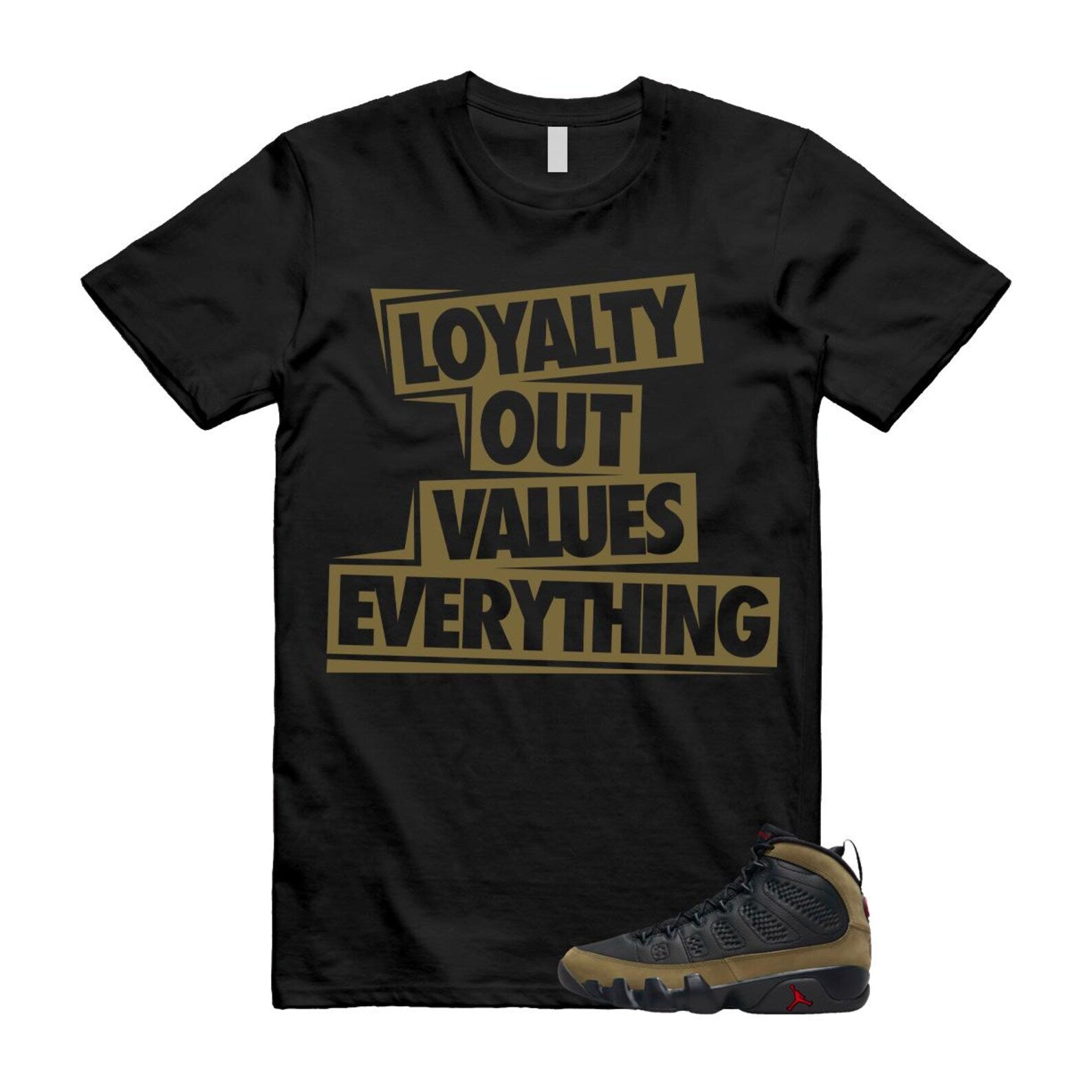 9 Olive 2024 Black True Red Light 1993 T Shirt Match LOVE ,Hv4794-030 T-Shirt, Sneaker Match Tee