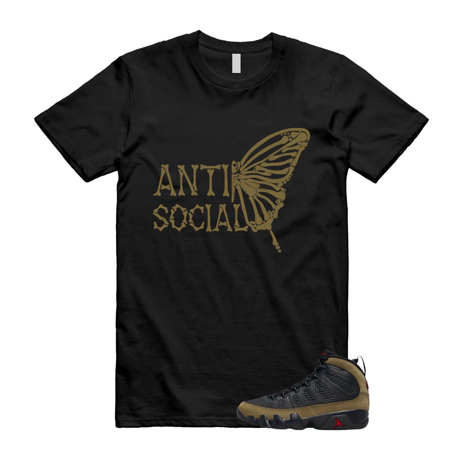 9 Olive 2024 Black True Red Light 1993 T Shirt Match ASB ,Hv4794-030 T-Shirt, Sneaker Match Tee
