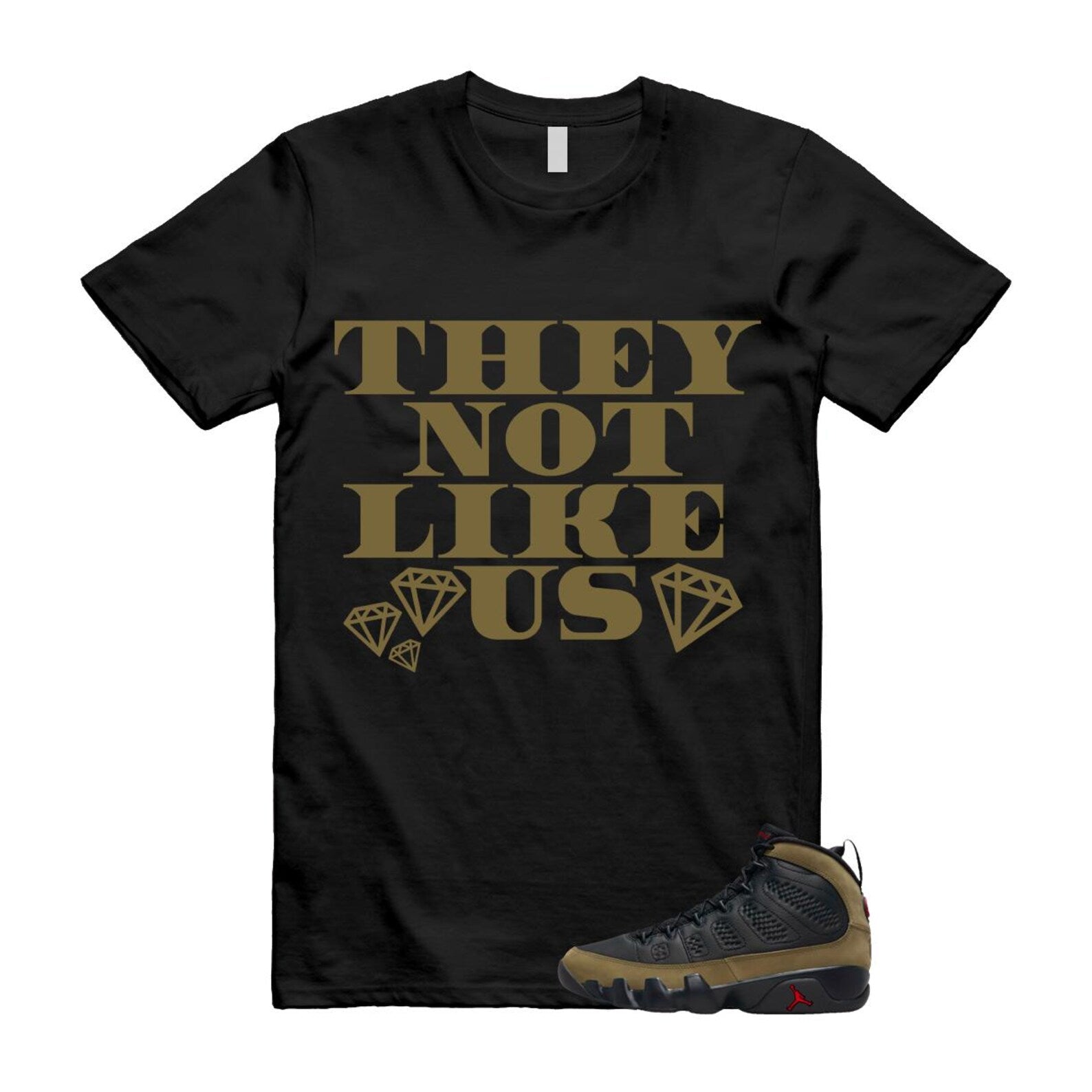 9 Olive 2024 Black True Red Light 1993 T Shirt Match US2 ,Hv4794-030 T-Shirt, Sneaker Match Tee