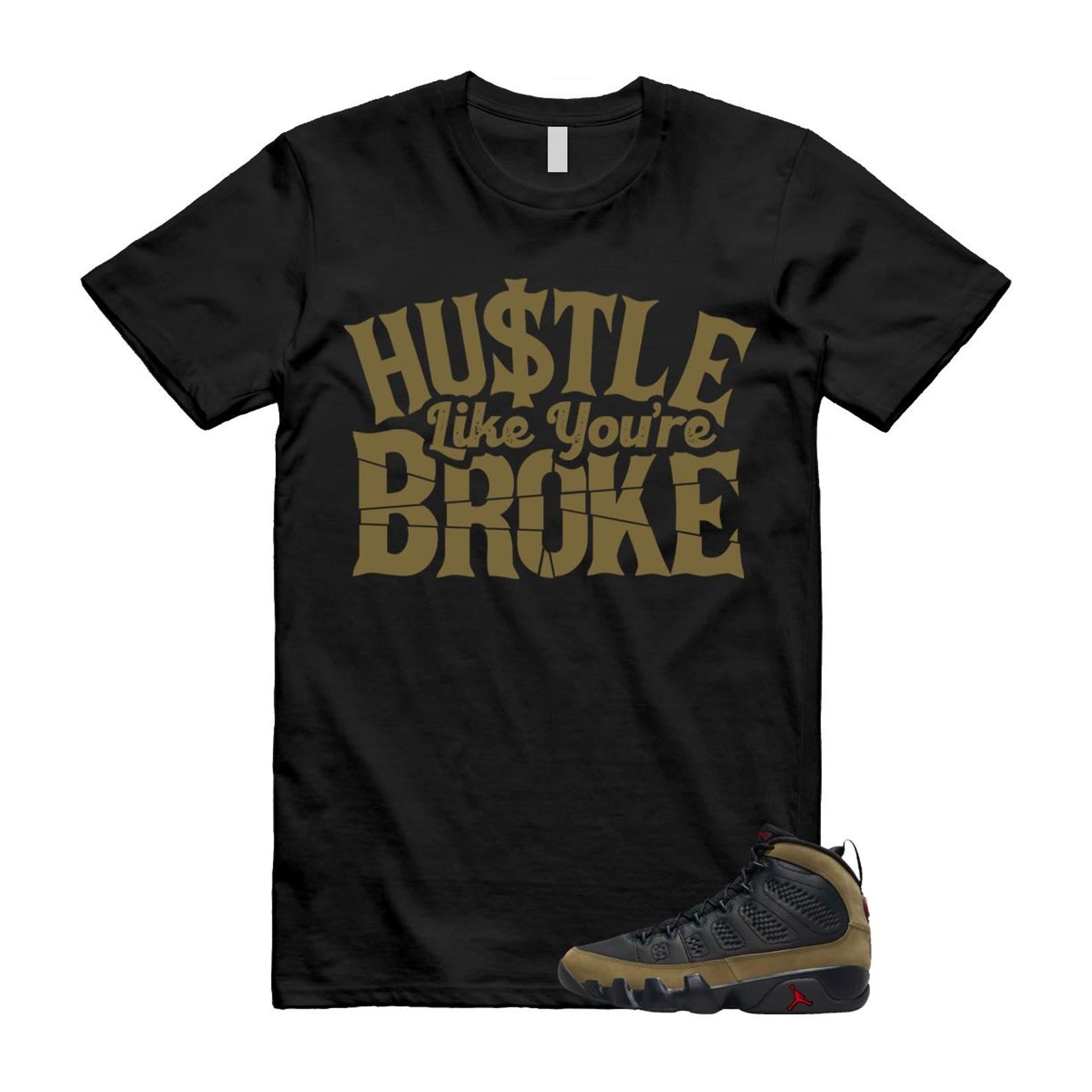 9 Olive 2024 Black True Red Light 1993 T Shirt Match BROKE ,Hv4794-030 T-Shirt, Sneaker Match Tee