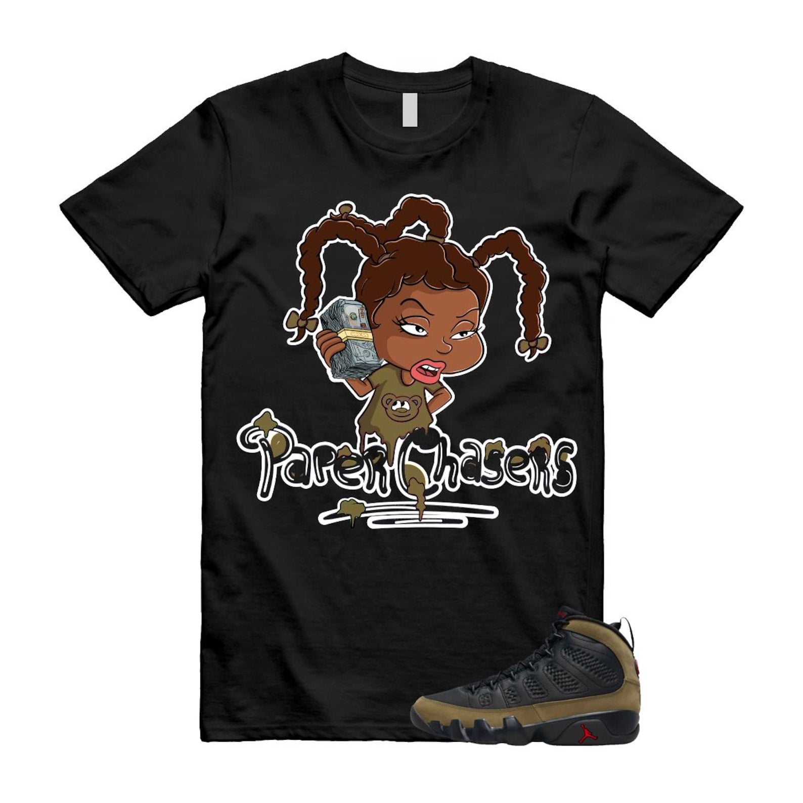 9 Olive 2024 Black True Red Light 1993 T Shirt Match PC ,Hv4794-030 T-Shirt, Sneaker Match Tee
