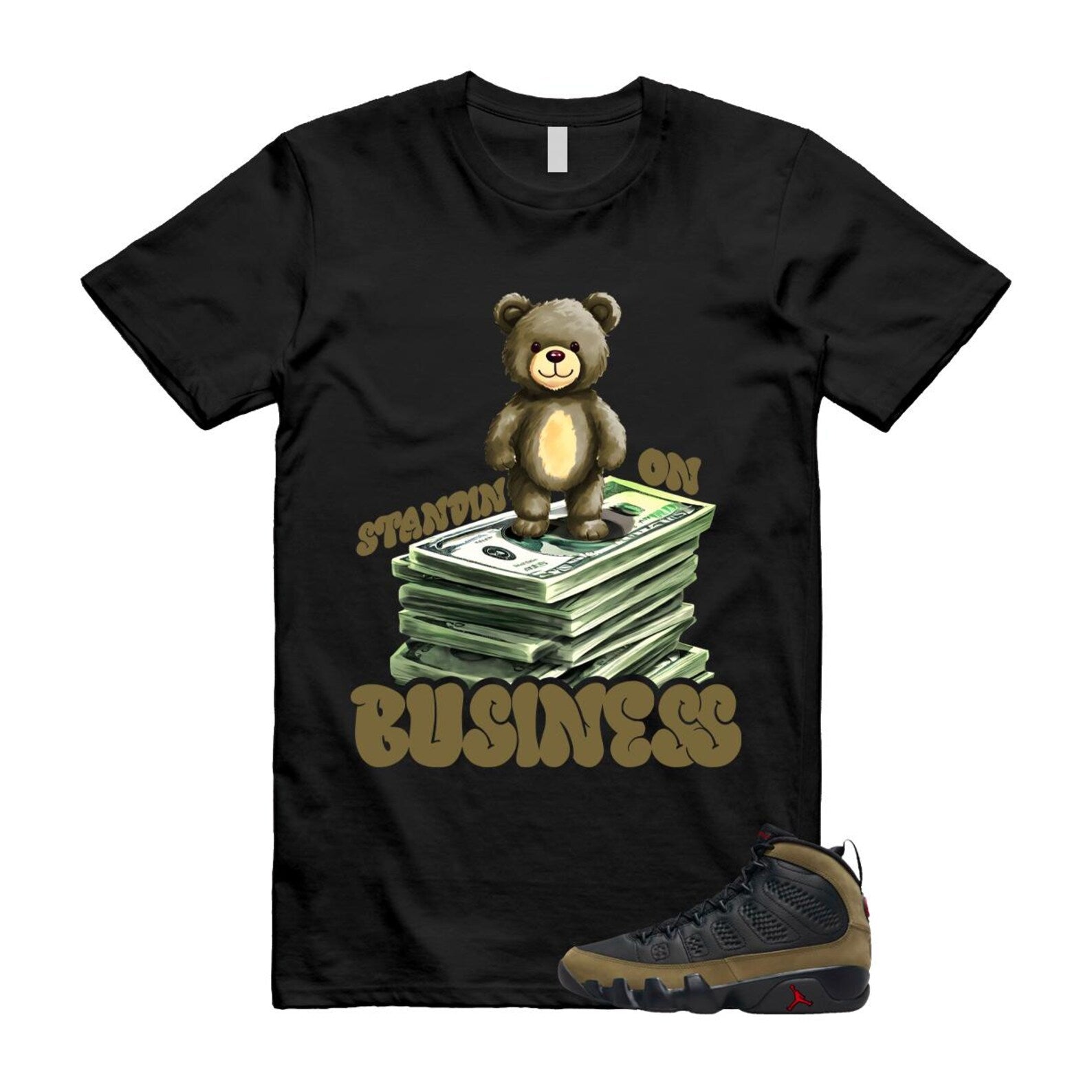 9 Olive 2024 Black True Red Light 1993 T Shirt Match SB2 ,Hv4794-030 T-Shirt, Sneaker Match Tee