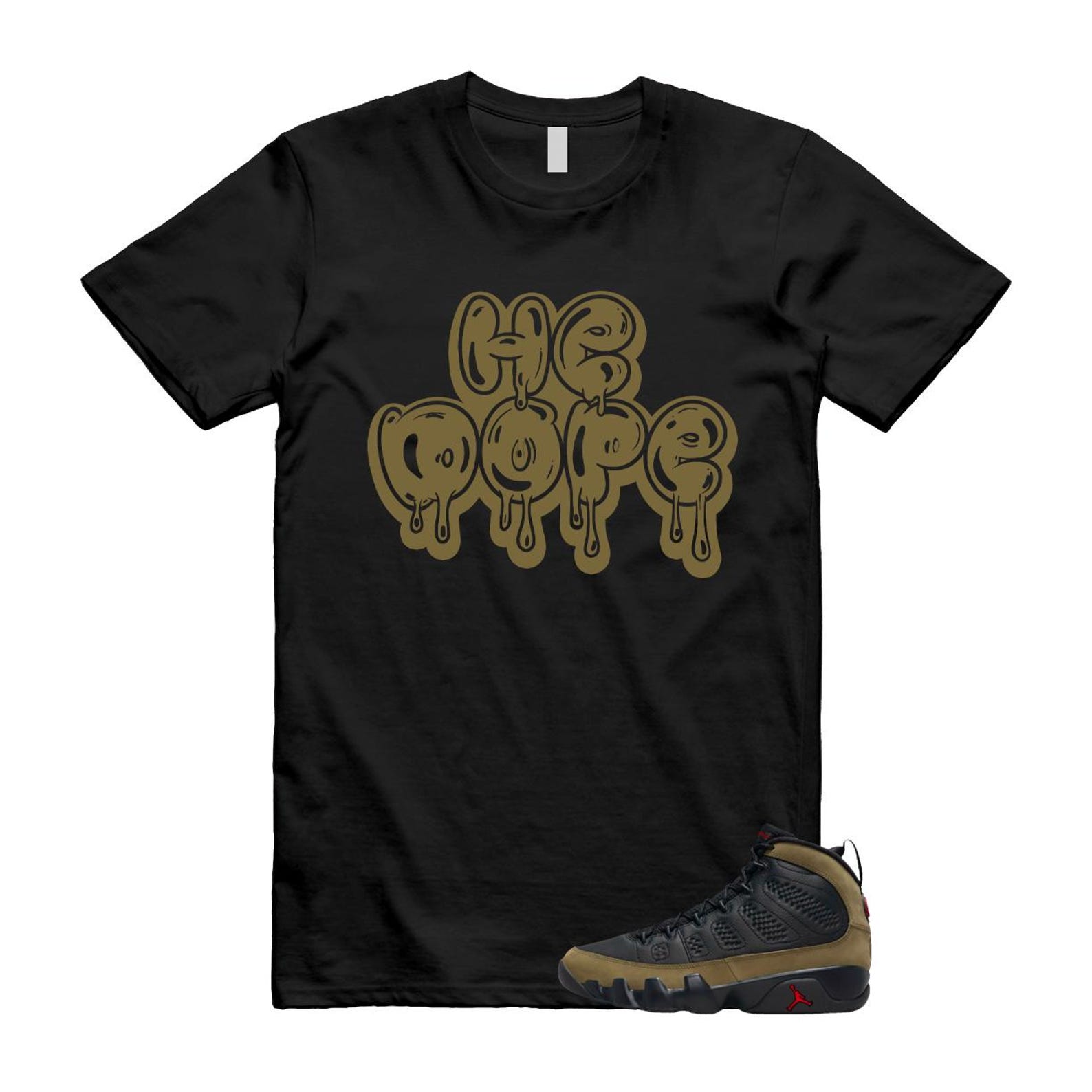 9 Olive 2024 Black True Red Light 1993 T Shirt Match HE DOPE ,Hv4794-030 T-Shirt, Sneaker Match Tee