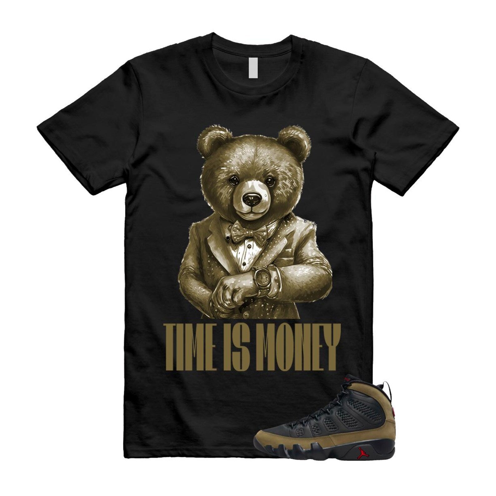 9 Olive 2024 Black True Red Light 1993 T Shirt Match TIM ,Hv4794-030 T-Shirt, Sneaker Match Tee