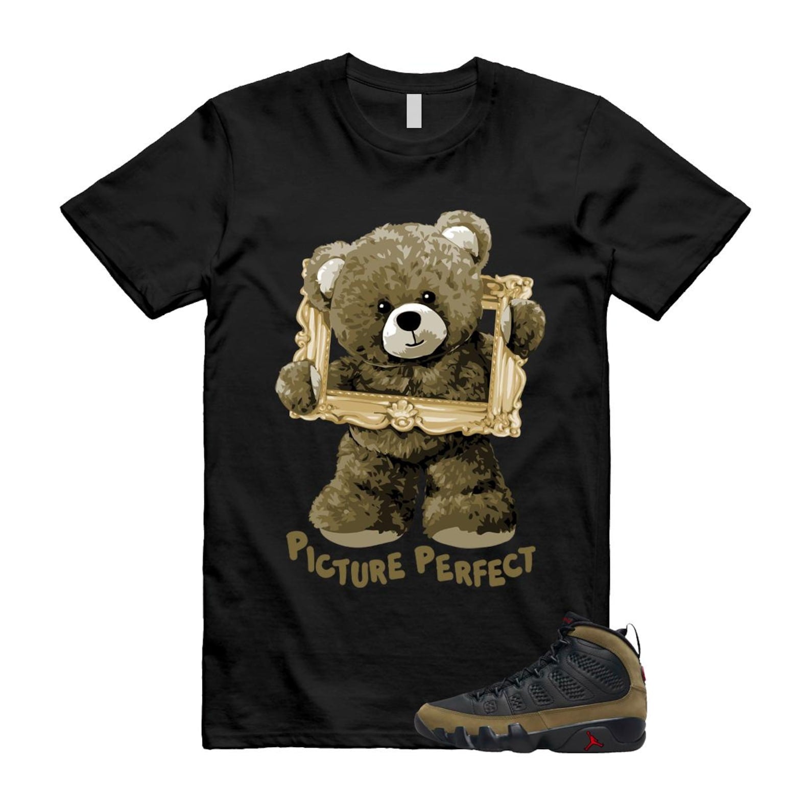 9 Olive 2024 Black True Red Light 1993 T Shirt Match PIC ,Hv4794-030 T-Shirt, Sneaker Match Tee