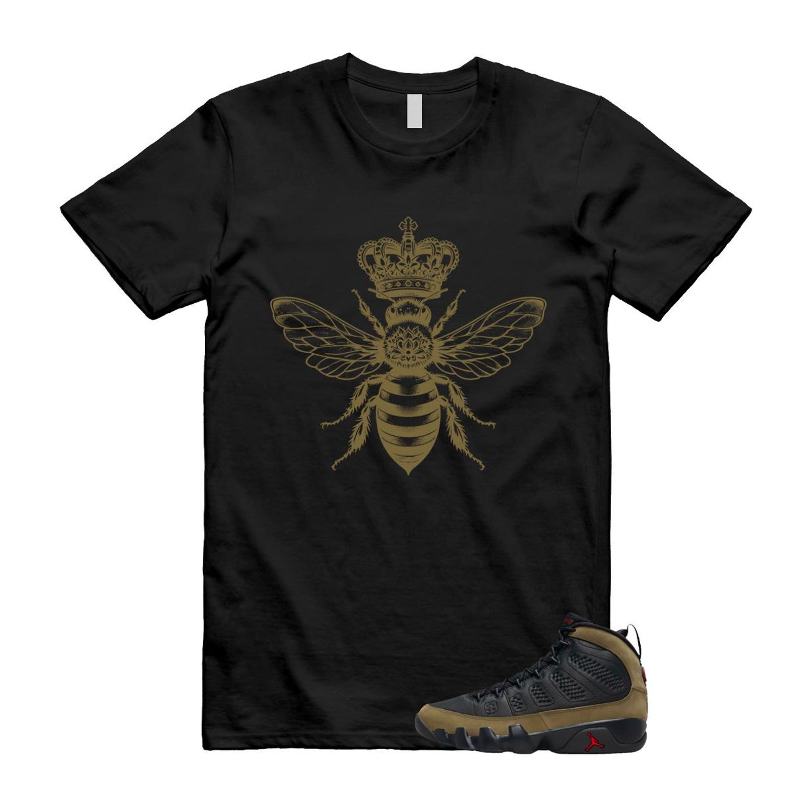 9 Olive 2024 Black True Red Light 1993 T Shirt Match BEE ,Hv4794-030 T-Shirt, Sneaker Match Tee