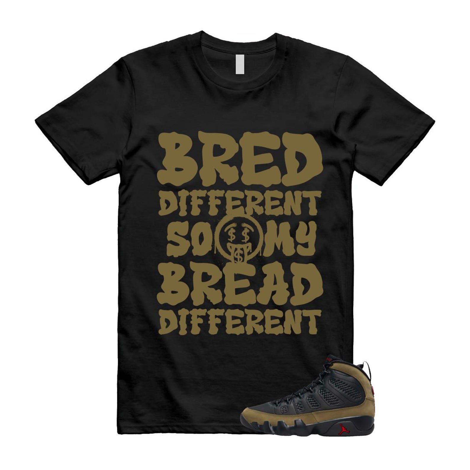 9 Olive 2024 Black True Red Light 1993 T Shirt Match BDBD ,Hv4794-030 T-Shirt, Sneaker Match Tee