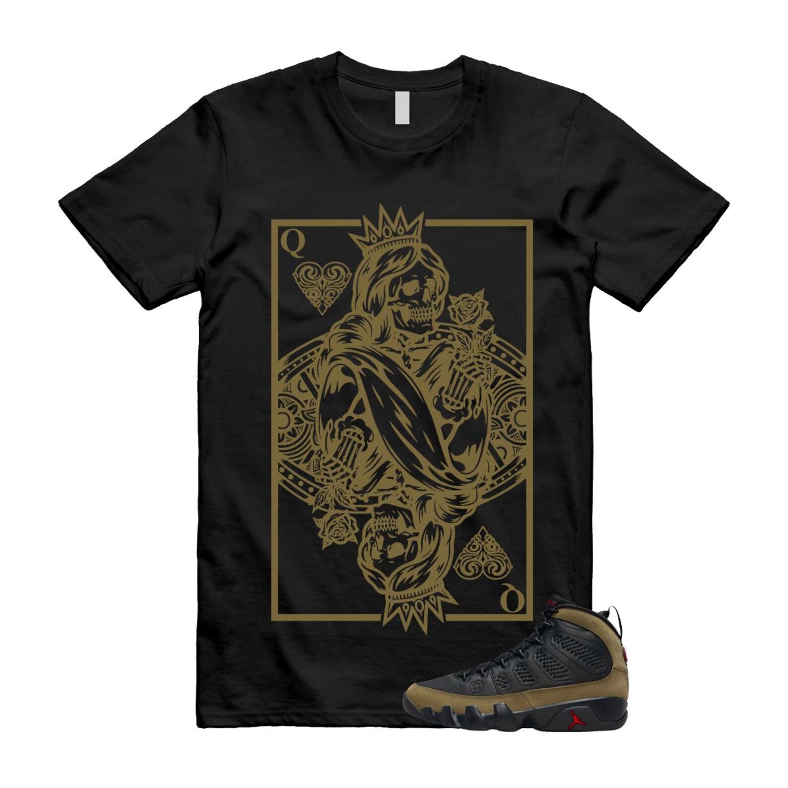 9 Olive 2024 Black True Red Light 1993 T Shirt Match QC ,Hv4794-030 T-Shirt, Sneaker Match Tee